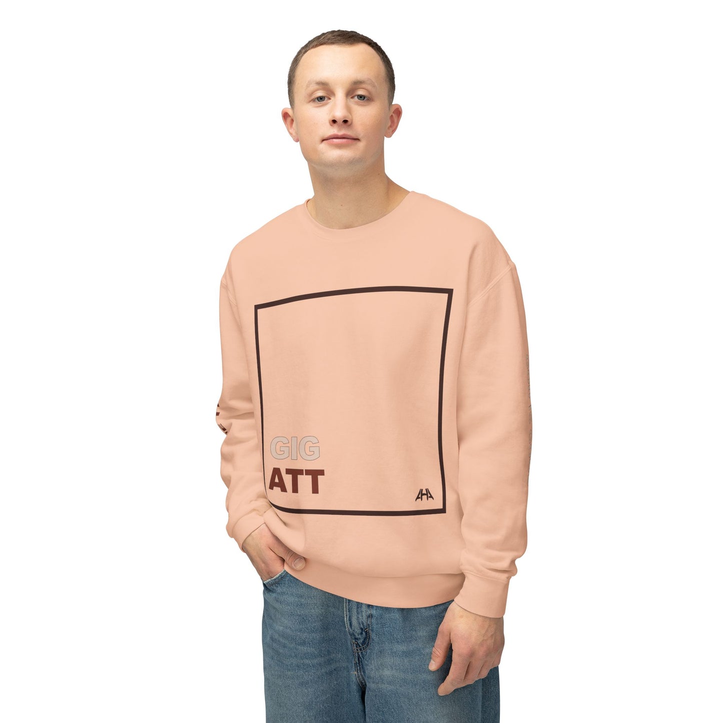 Chocolate GIGATT/ATTGIG Lightweight Crewneck Sweatshirt