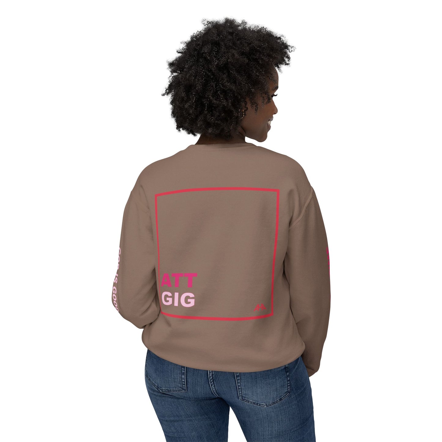 Red GIGATT/ATTGIG Lightweight Crewneck Sweatshirt