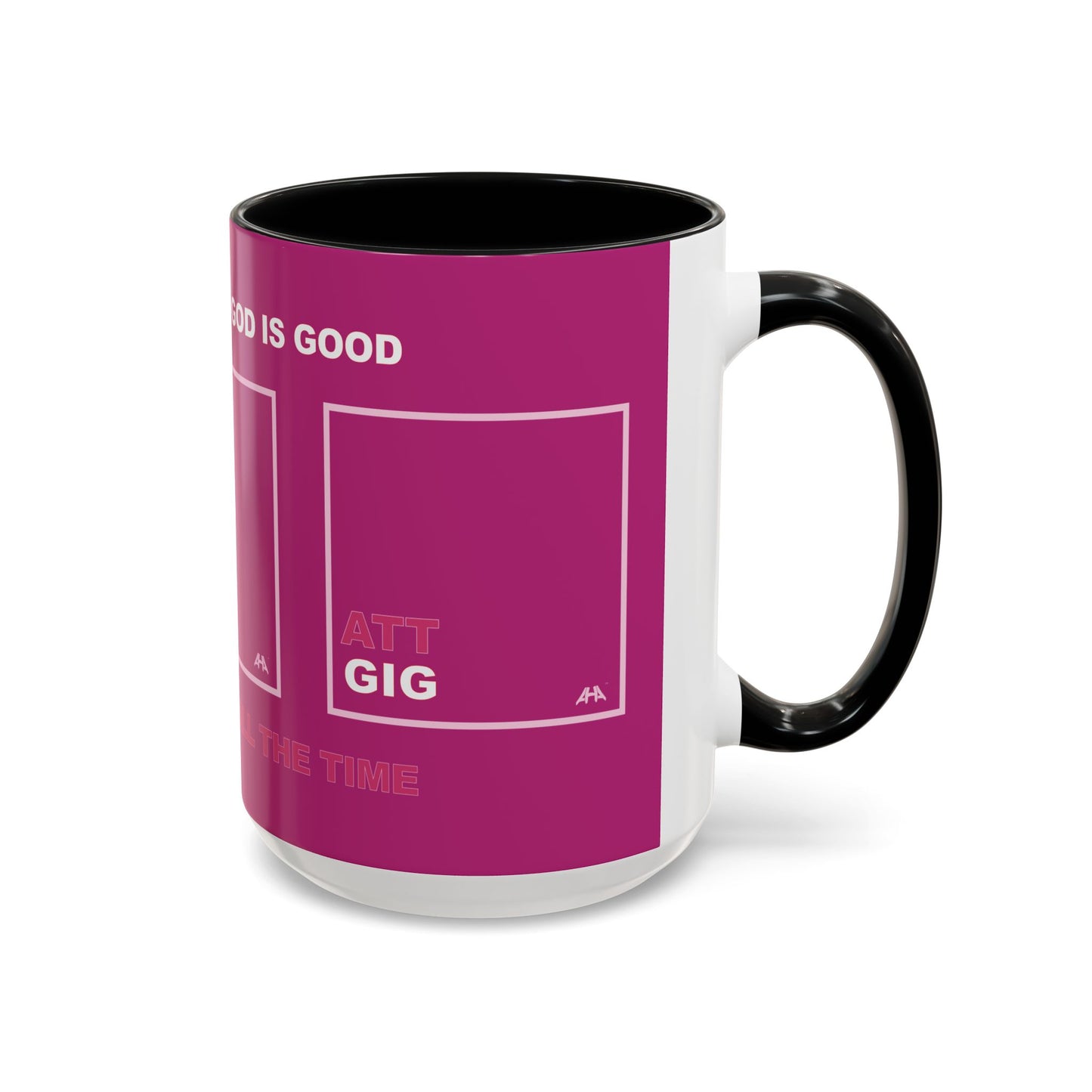 Light Pink GIG/ATT Accent Coffee Mug (11, 15oz)