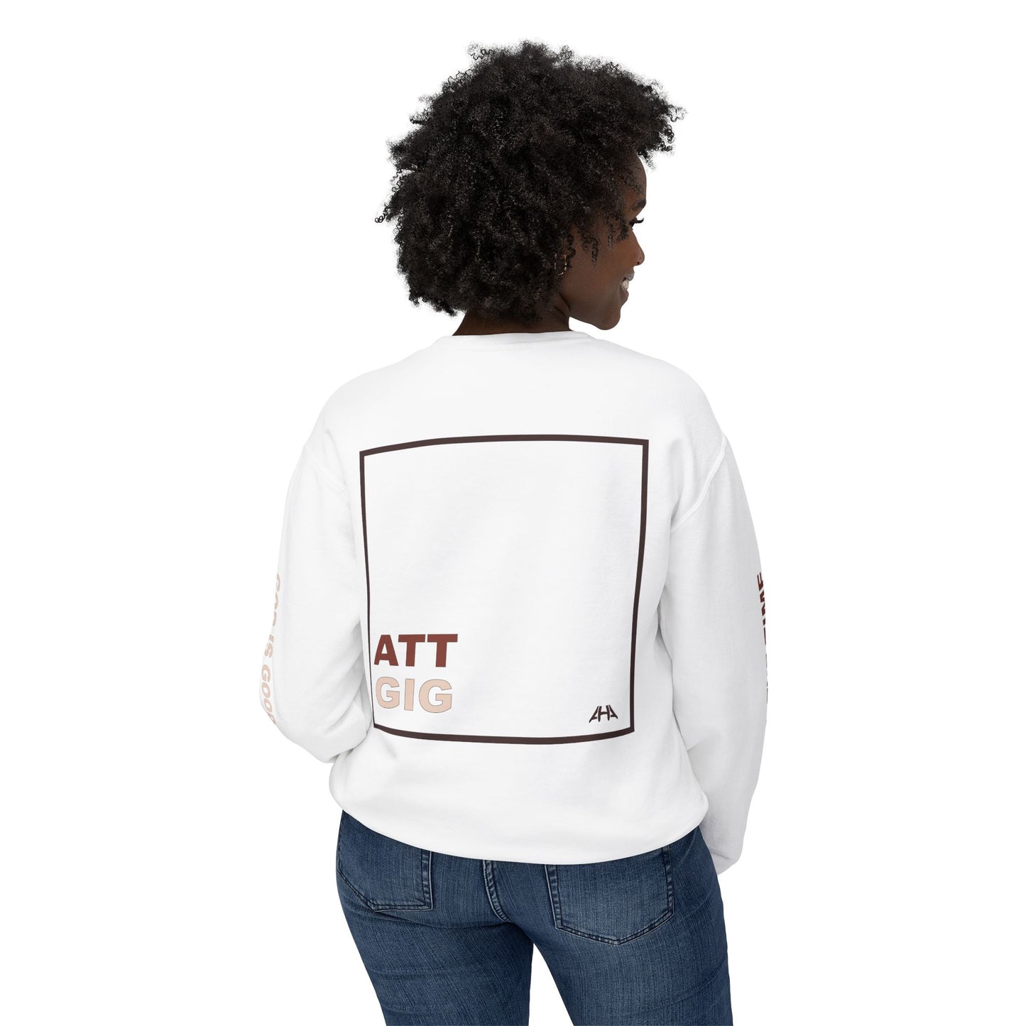 Chocolate GIGATT/ATTGIG Lightweight Crewneck Sweatshirt