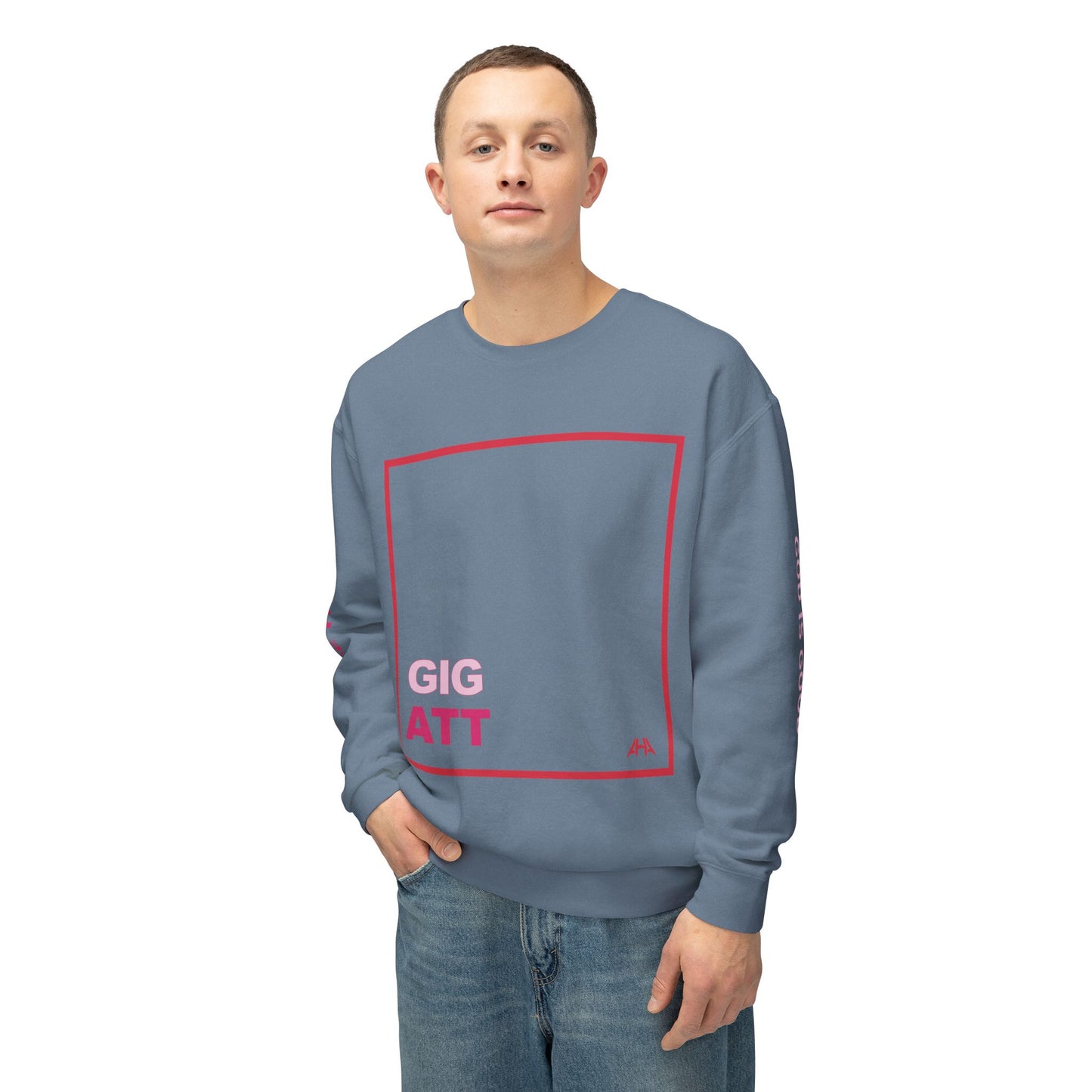 Red GIGATT/ATTGIG Lightweight Crewneck Sweatshirt