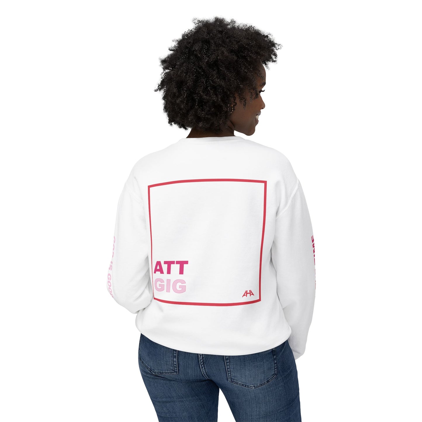 Red GIGATT/ATTGIG Lightweight Crewneck Sweatshirt
