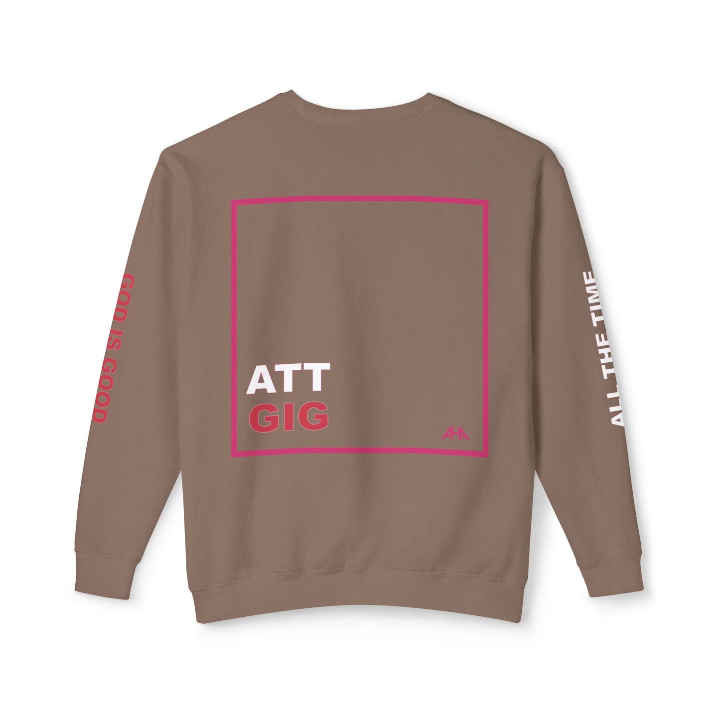 Deep Pink GIGATT/ATTGIG Lightweight Crewneck Sweatshirt