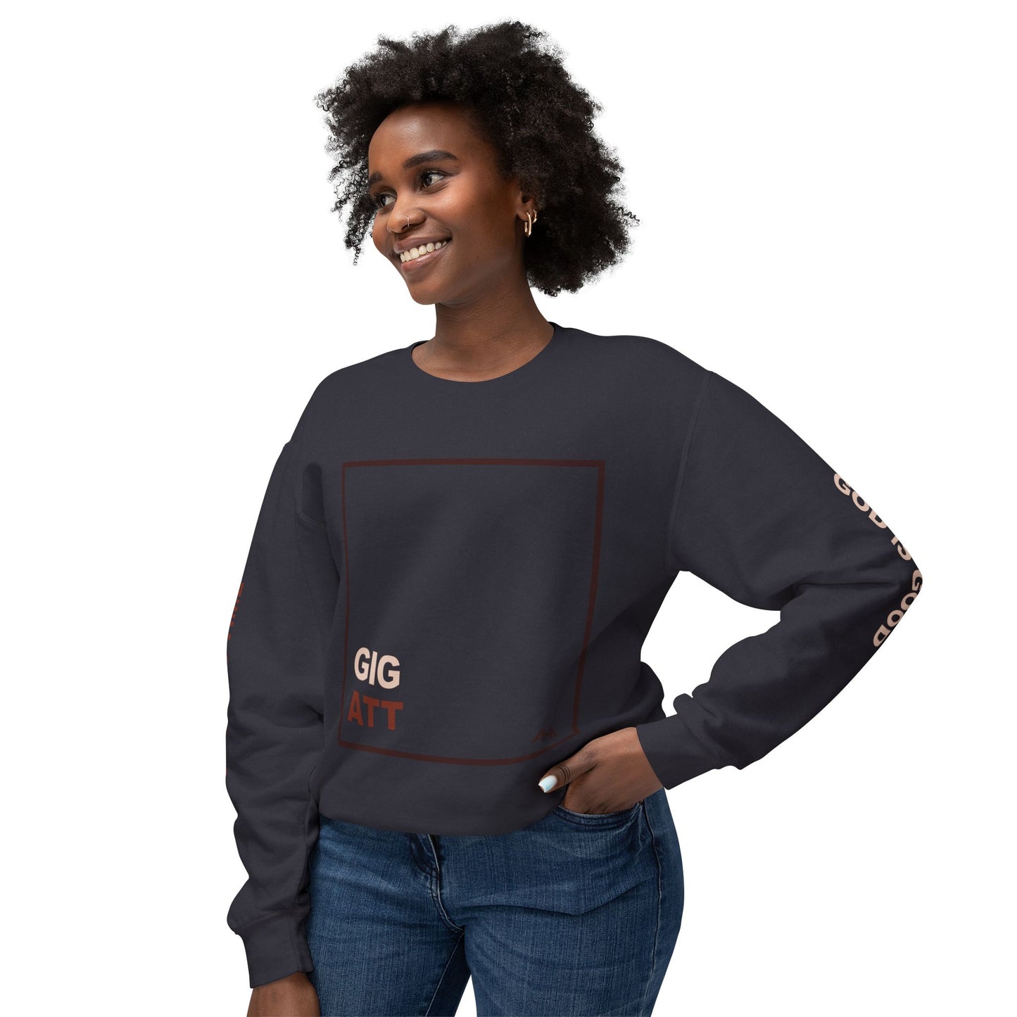 Chocolate GIGATT/ATTGIG Lightweight Crewneck Sweatshirt