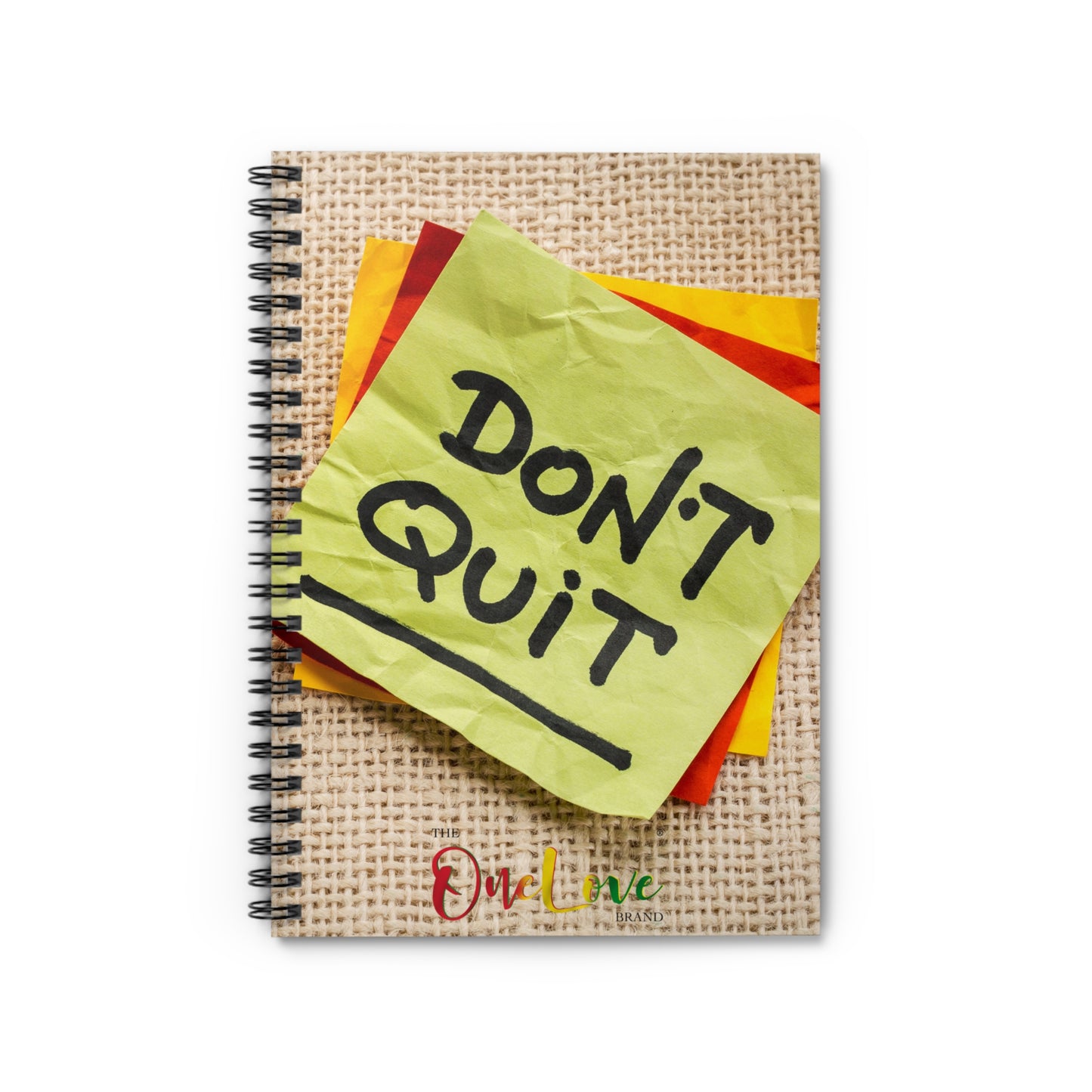 Sticky Notes "Don't Quit" Spiral Notebook