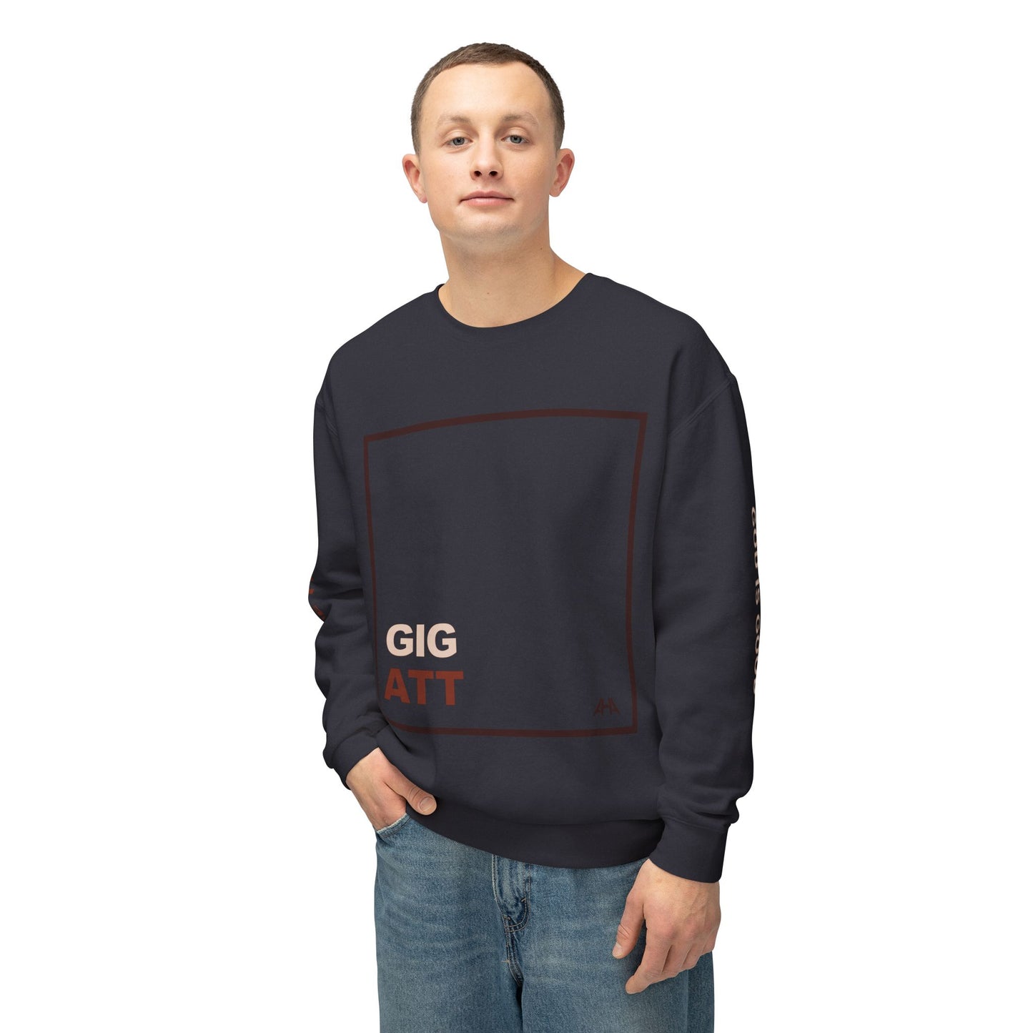 Chocolate GIGATT/ATTGIG Lightweight Crewneck Sweatshirt
