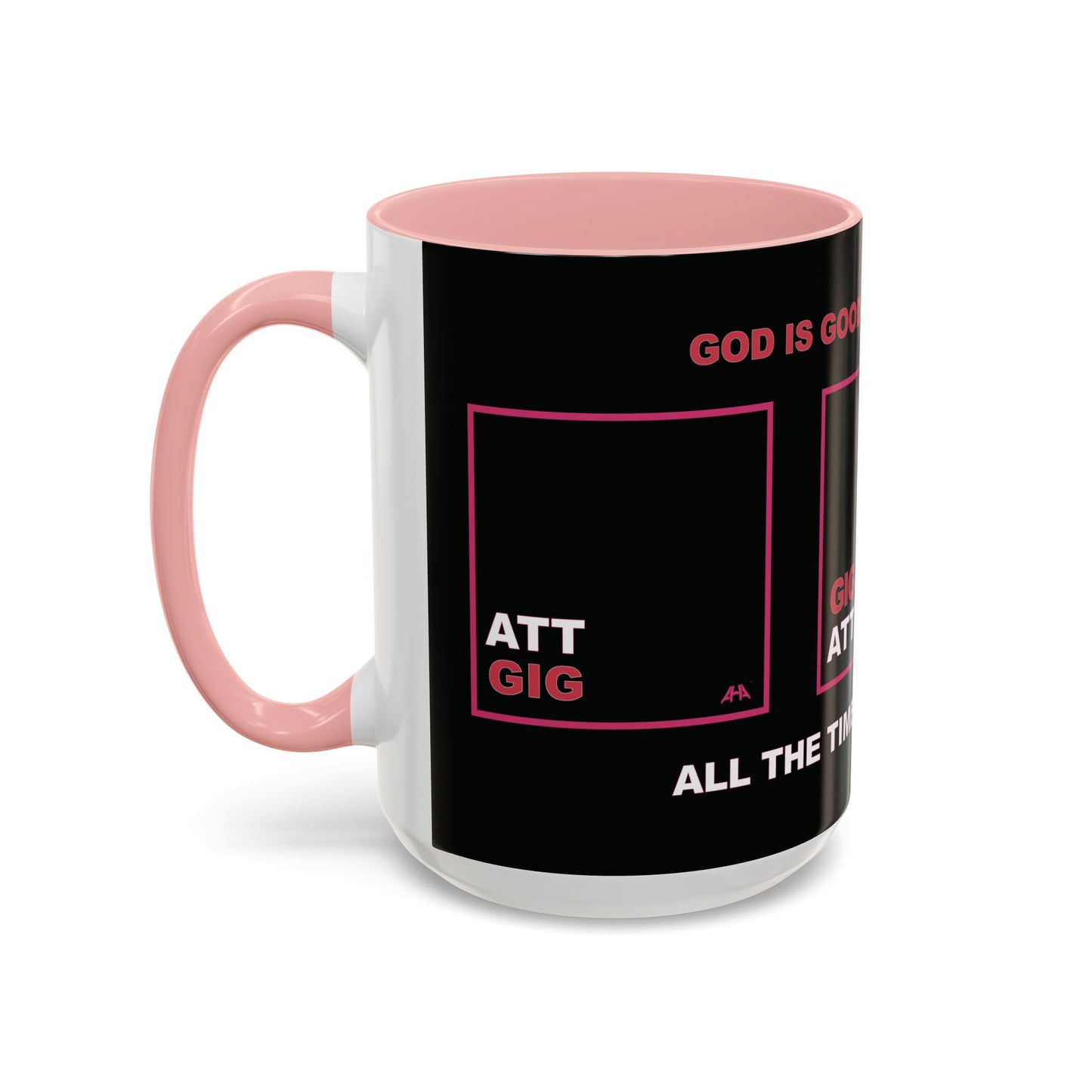 Deep Pink GIG/ATT Accent Coffee Mug (11, 15oz)