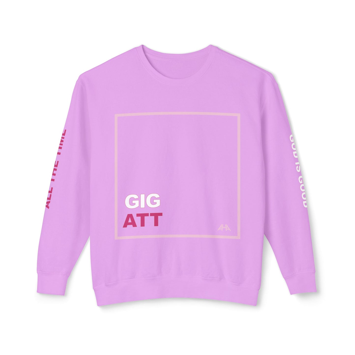 Light Pink GIGATT/ATTGIG Lightweight Crewneck Sweatshirt