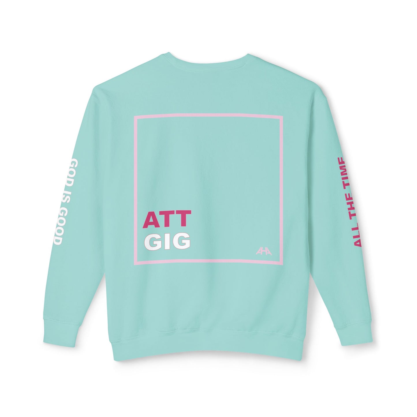Light Pink GIGATT/ATTGIG Lightweight Crewneck Sweatshirt