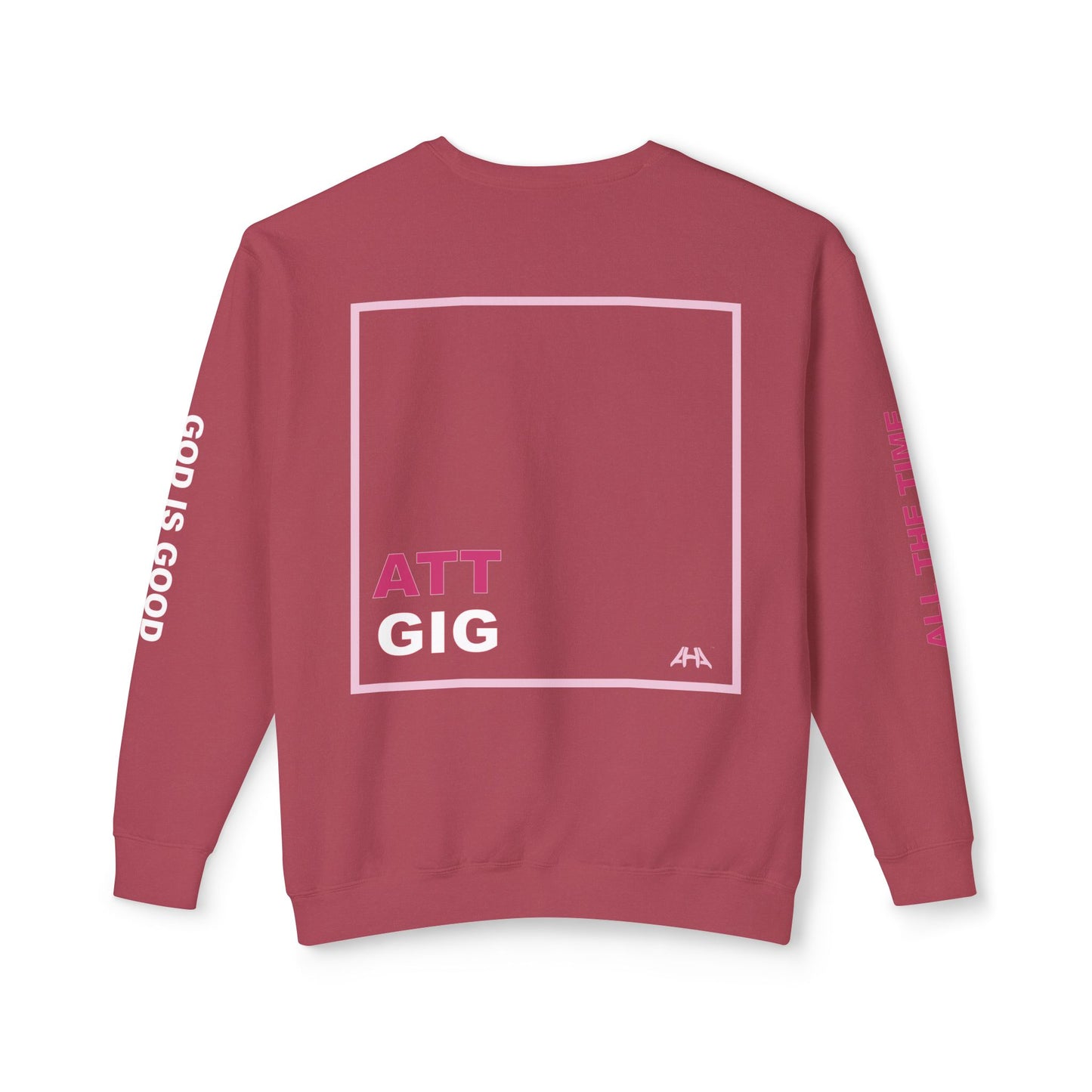 Light Pink GIGATT/ATTGIG Lightweight Crewneck Sweatshirt