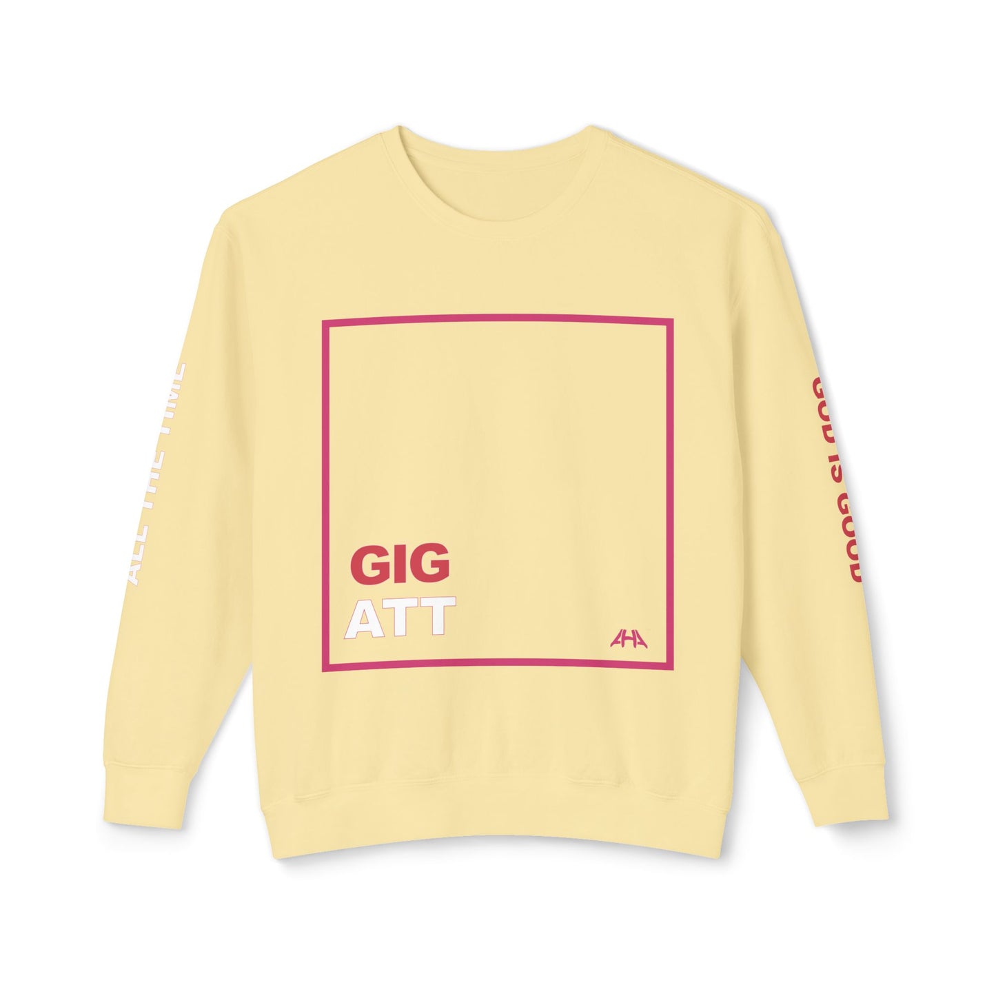 Deep Pink GIGATT/ATTGIG Lightweight Crewneck Sweatshirt