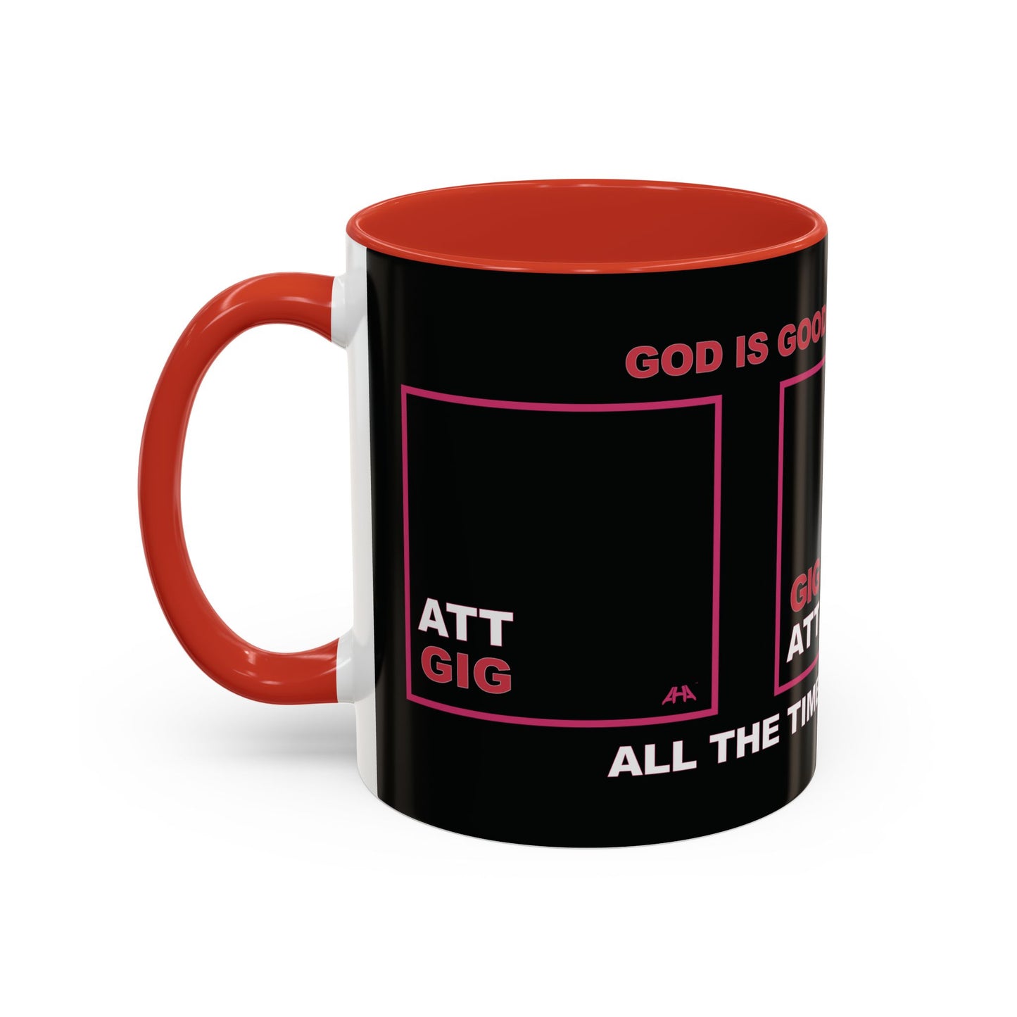 Deep Pink GIG/ATT Accent Coffee Mug (11, 15oz)
