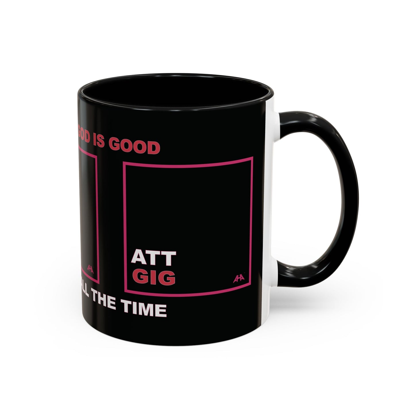 Deep Pink GIG/ATT Accent Coffee Mug (11, 15oz)