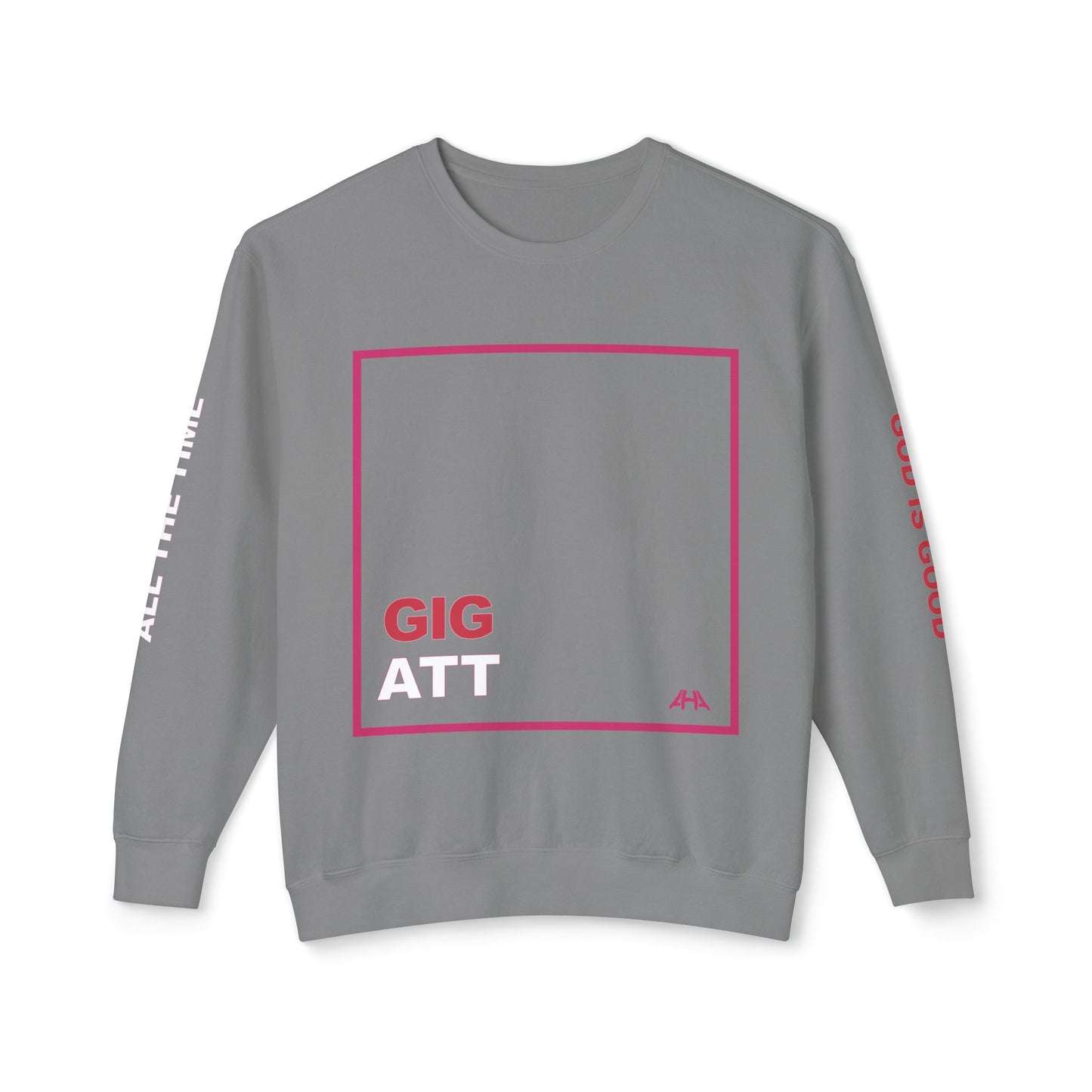 Deep Pink GIGATT/ATTGIG Lightweight Crewneck Sweatshirt