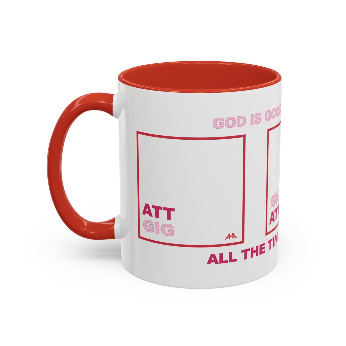Red GIG/ATT Accent Coffee Mug (11, 15oz)