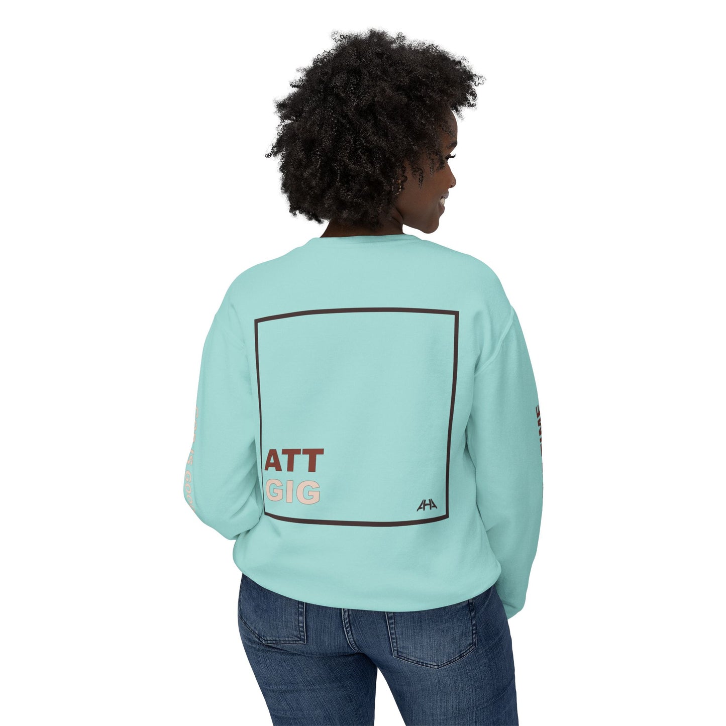 Chocolate GIGATT/ATTGIG Lightweight Crewneck Sweatshirt