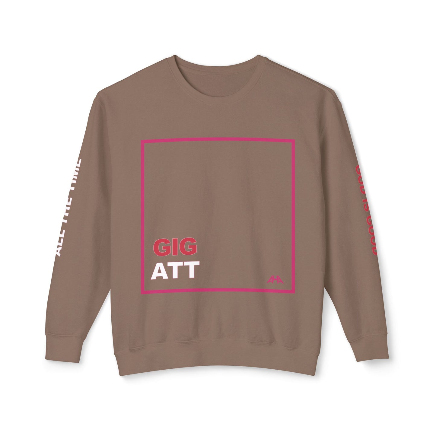 Deep Pink GIGATT/ATTGIG Lightweight Crewneck Sweatshirt