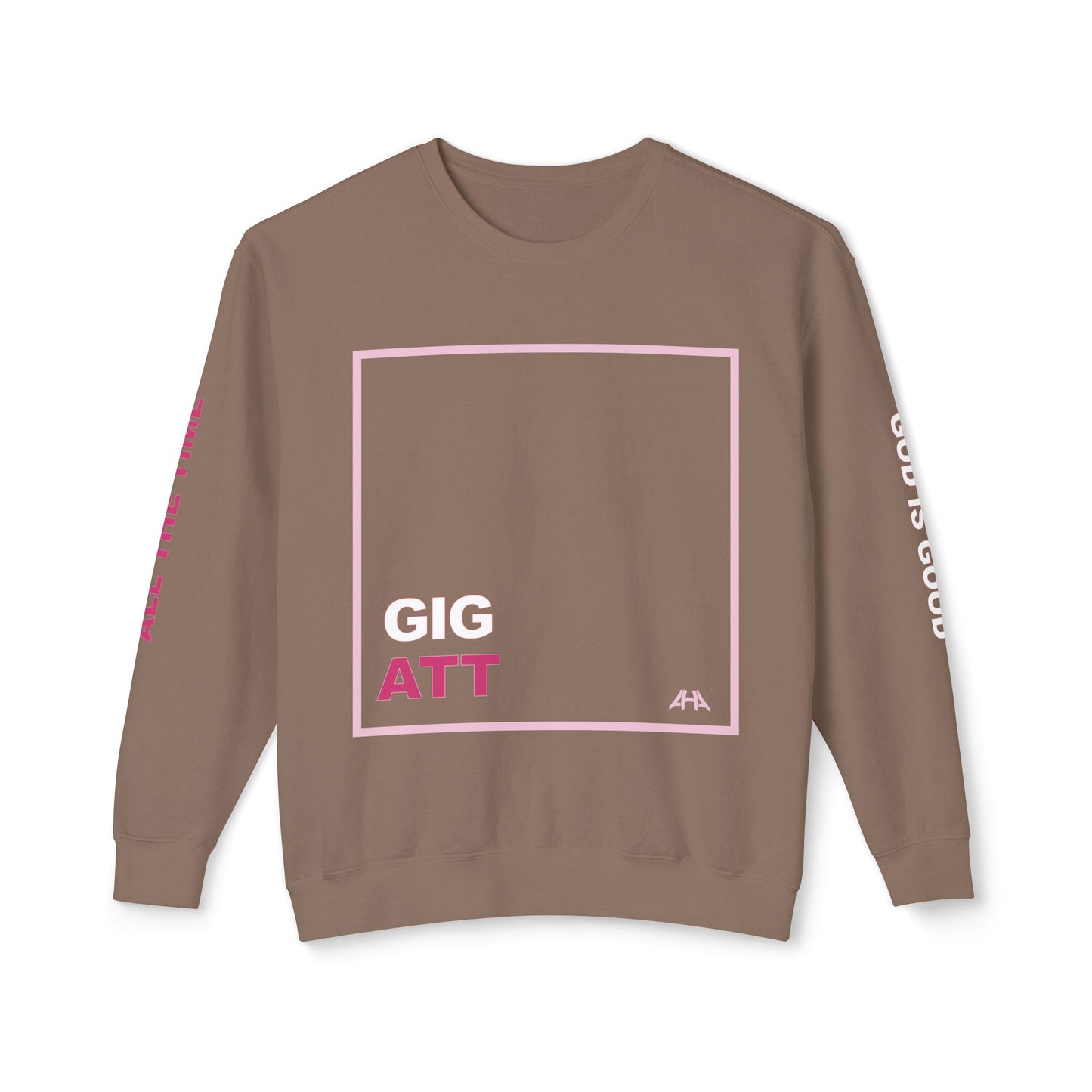 Light Pink GIGATT/ATTGIG Lightweight Crewneck Sweatshirt