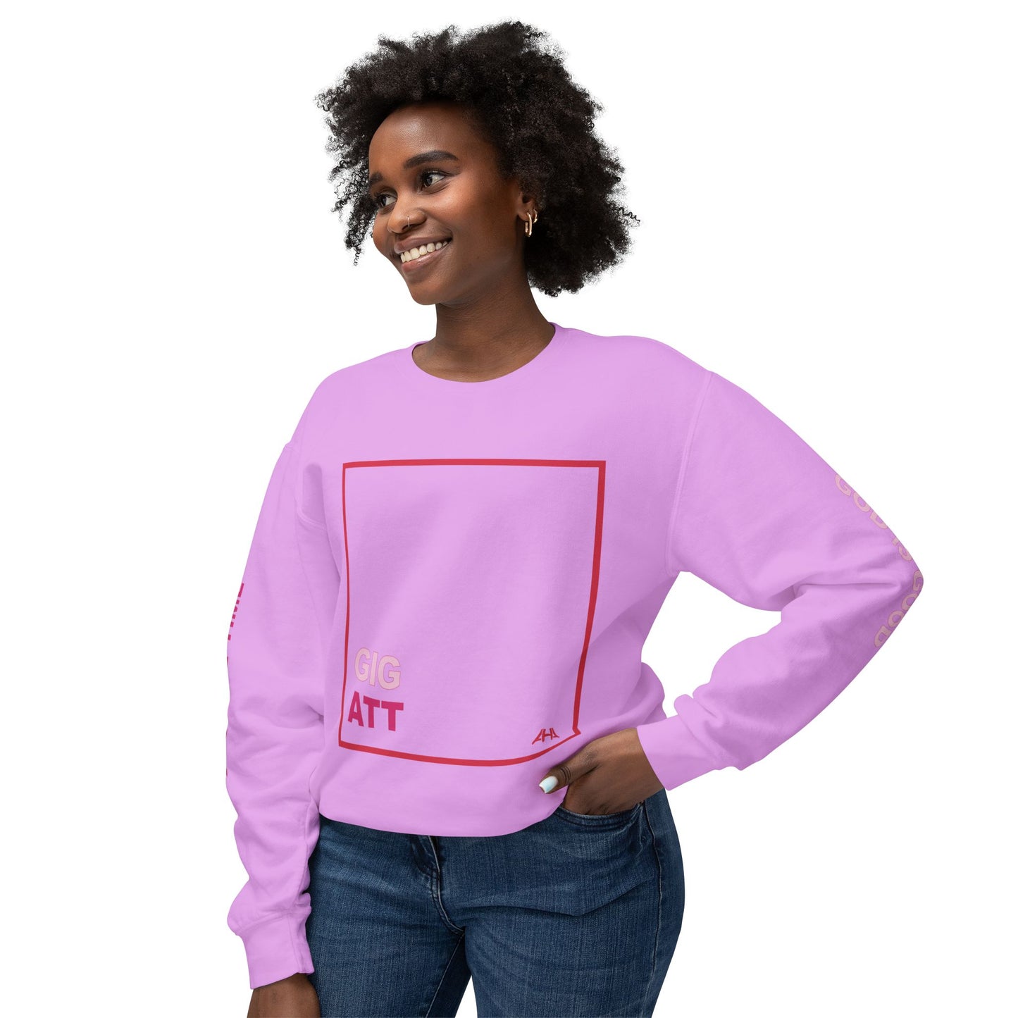 Red GIGATT/ATTGIG Lightweight Crewneck Sweatshirt