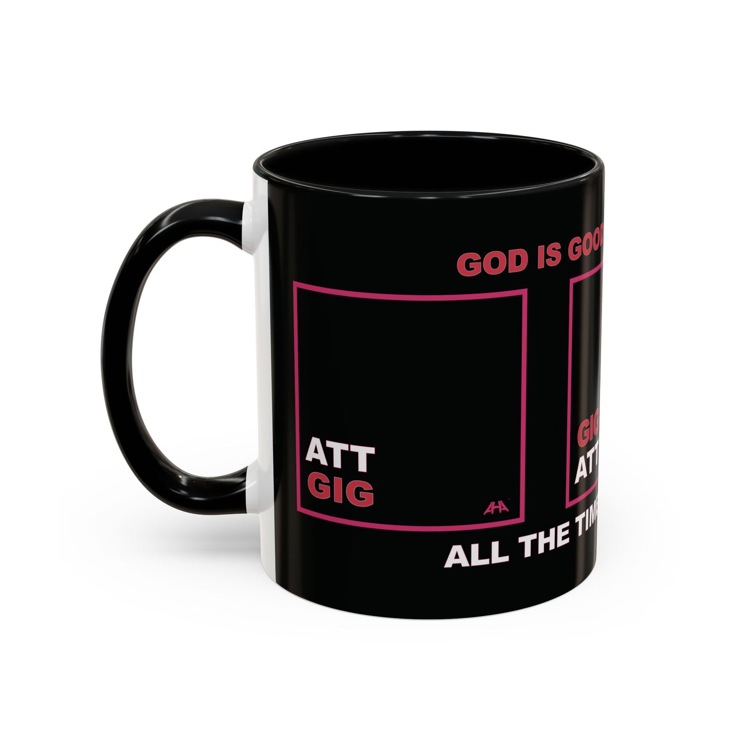 Deep Pink GIG/ATT Accent Coffee Mug (11, 15oz)