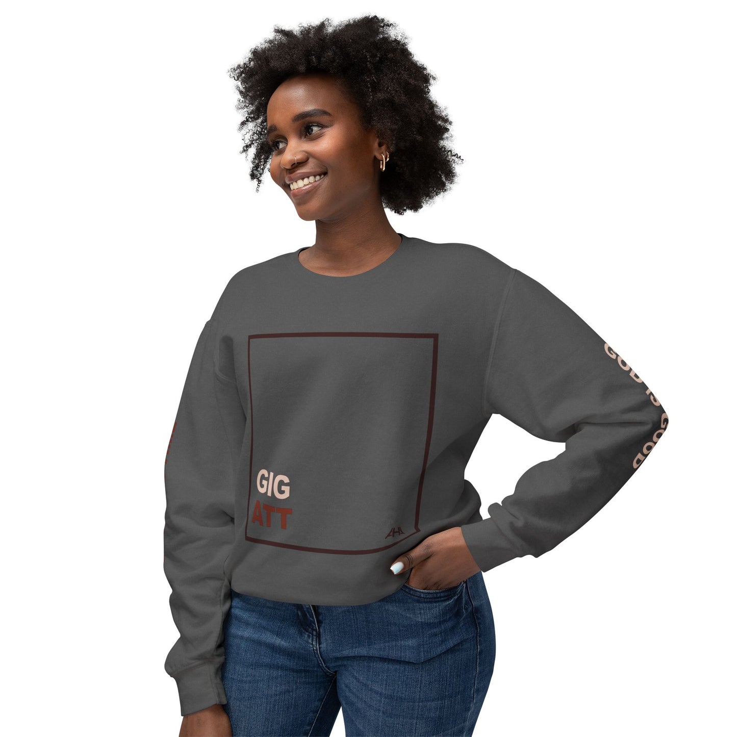 Chocolate GIGATT/ATTGIG Lightweight Crewneck Sweatshirt