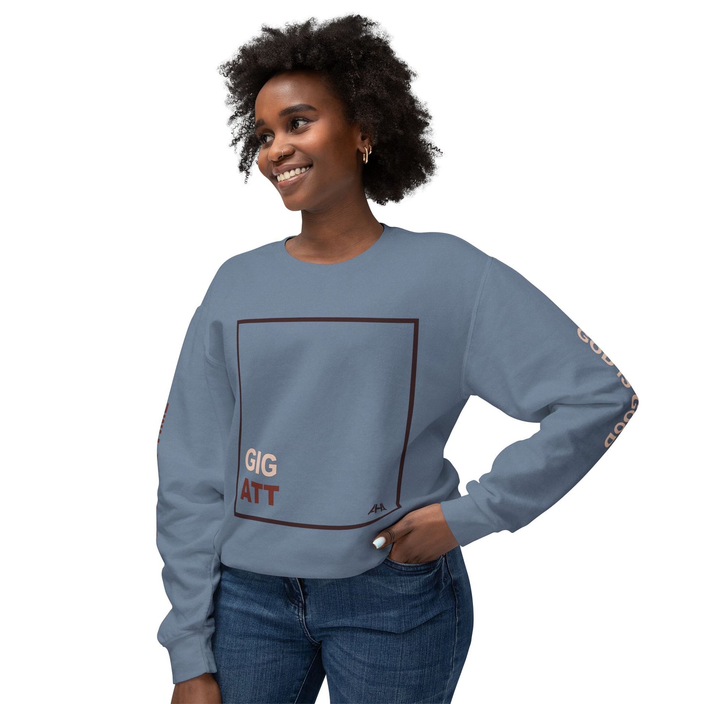 Chocolate GIGATT/ATTGIG Lightweight Crewneck Sweatshirt