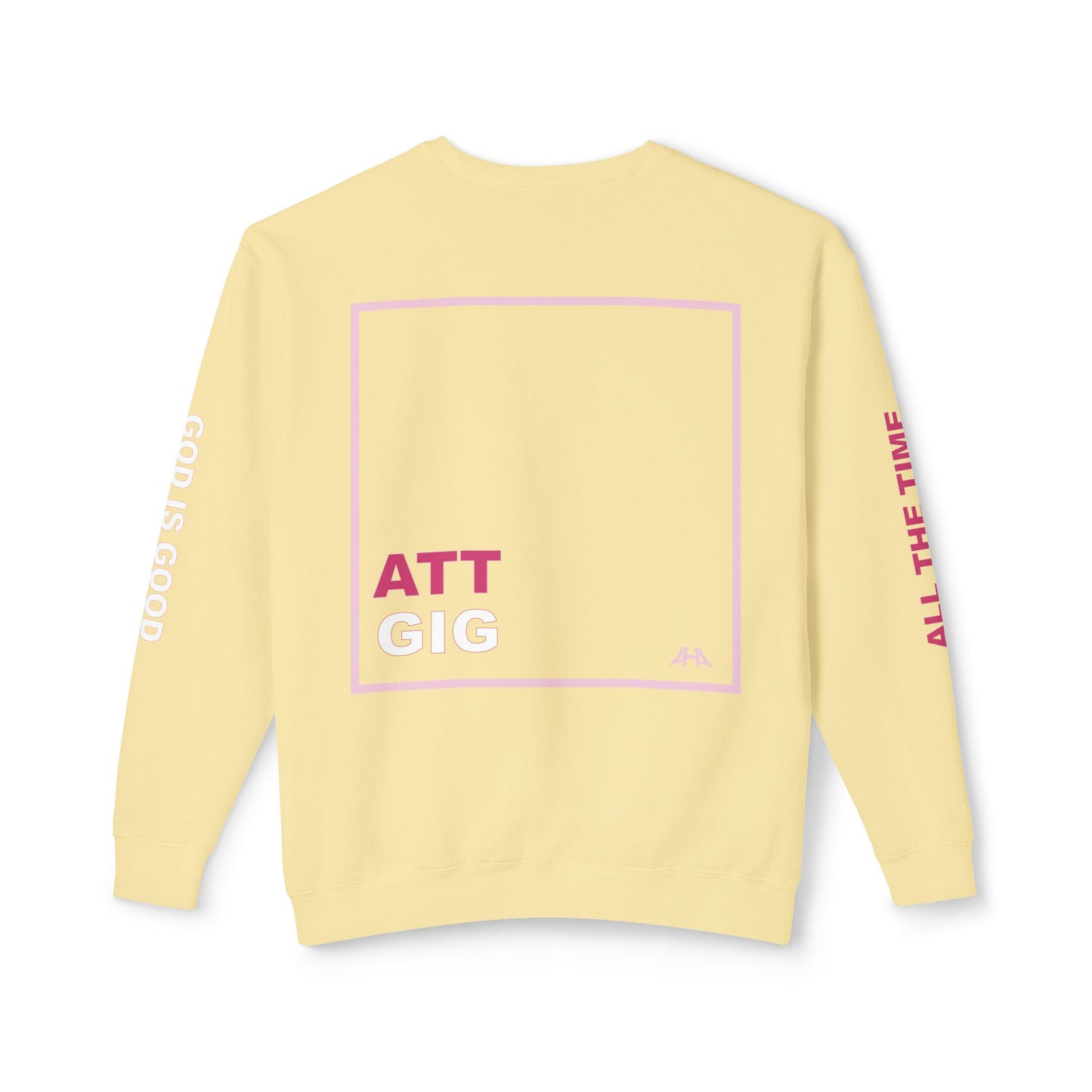 Light Pink GIGATT/ATTGIG Lightweight Crewneck Sweatshirt