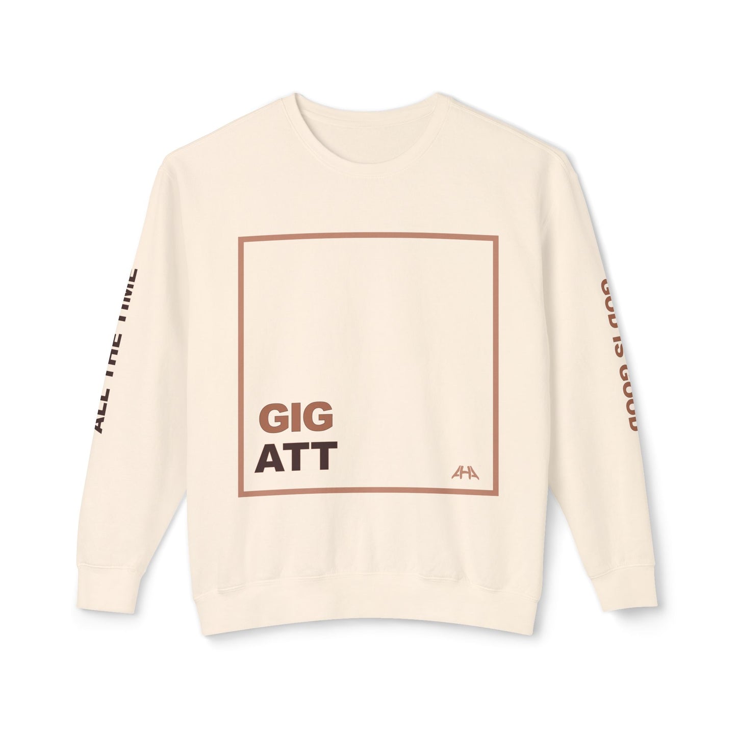 Taupe GIGATT/ATTGIG Lightweight Crewneck Sweatshirt