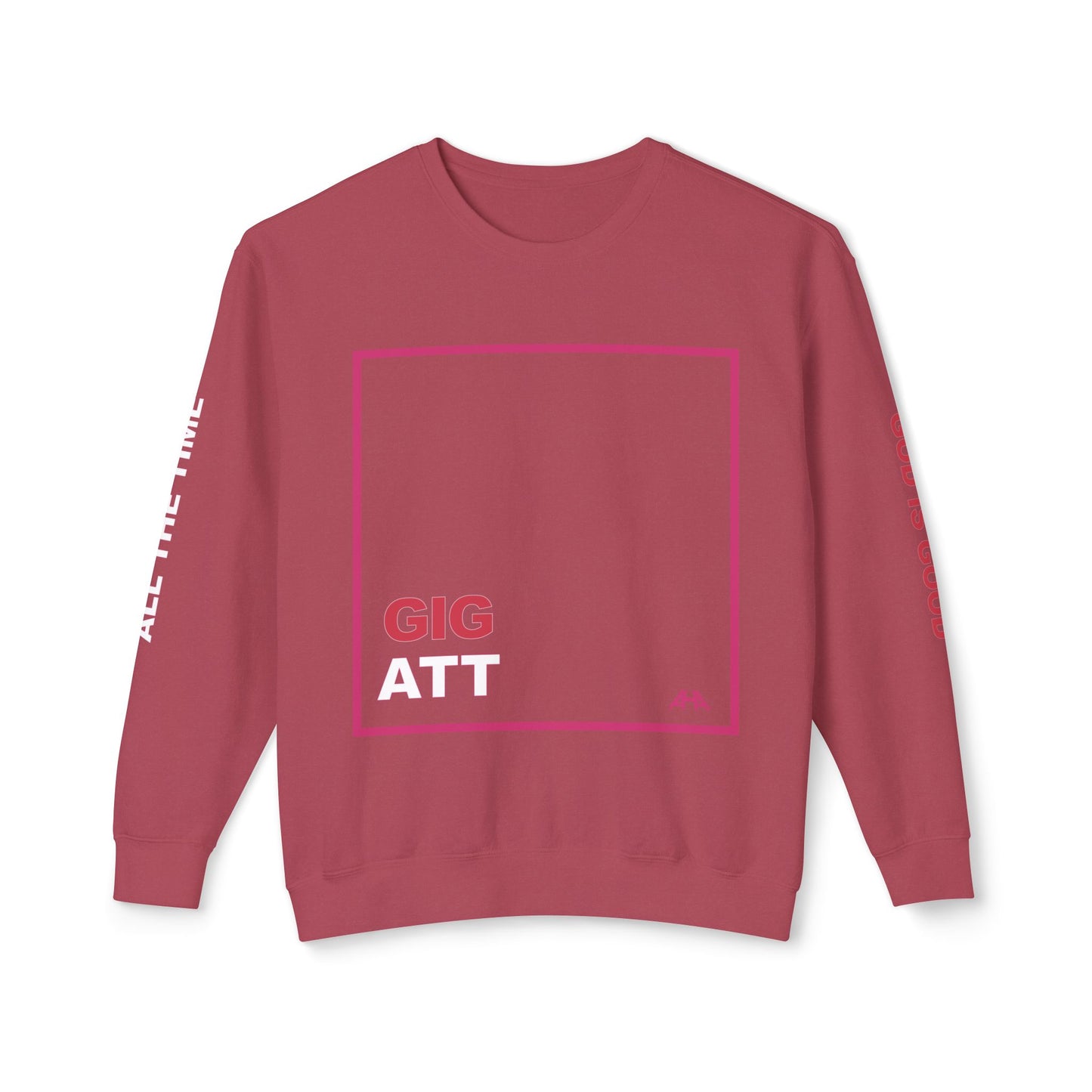 Deep Pink GIGATT/ATTGIG Lightweight Crewneck Sweatshirt