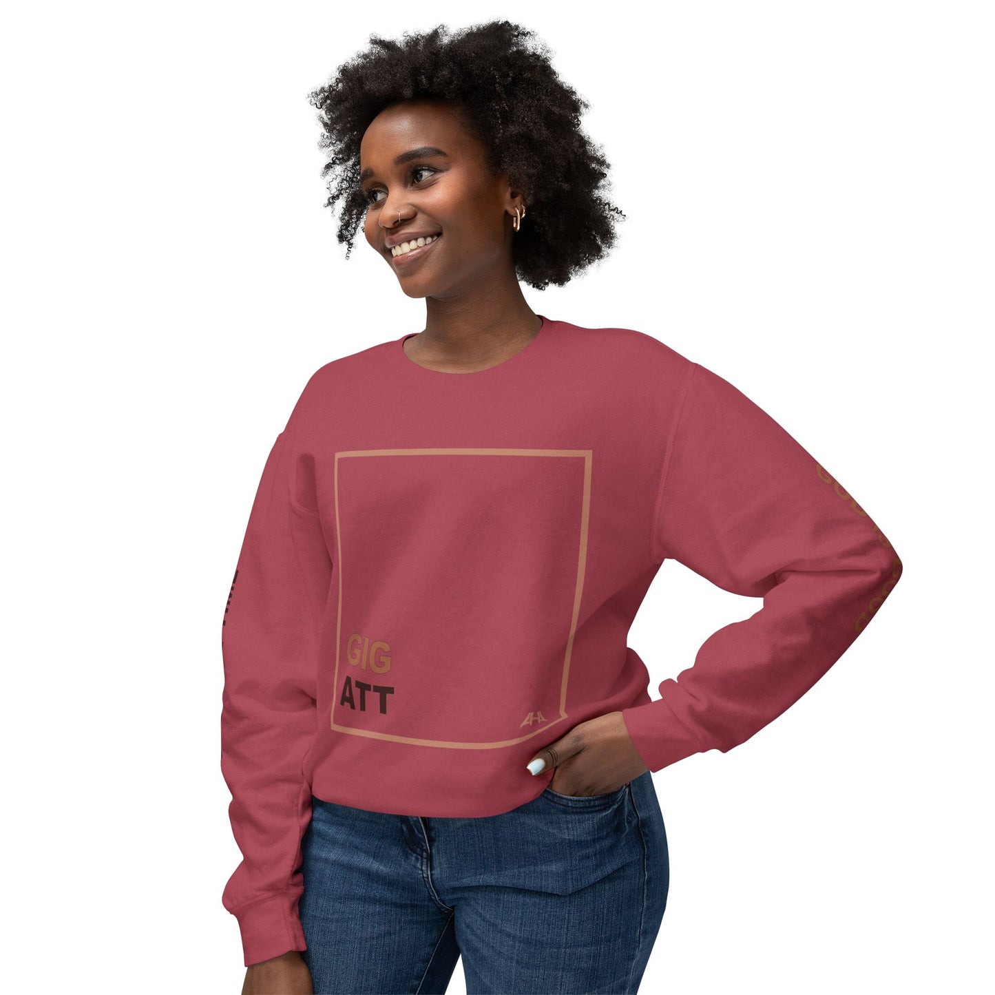 Taupe GIGATT/ATTGIG Lightweight Crewneck Sweatshirt