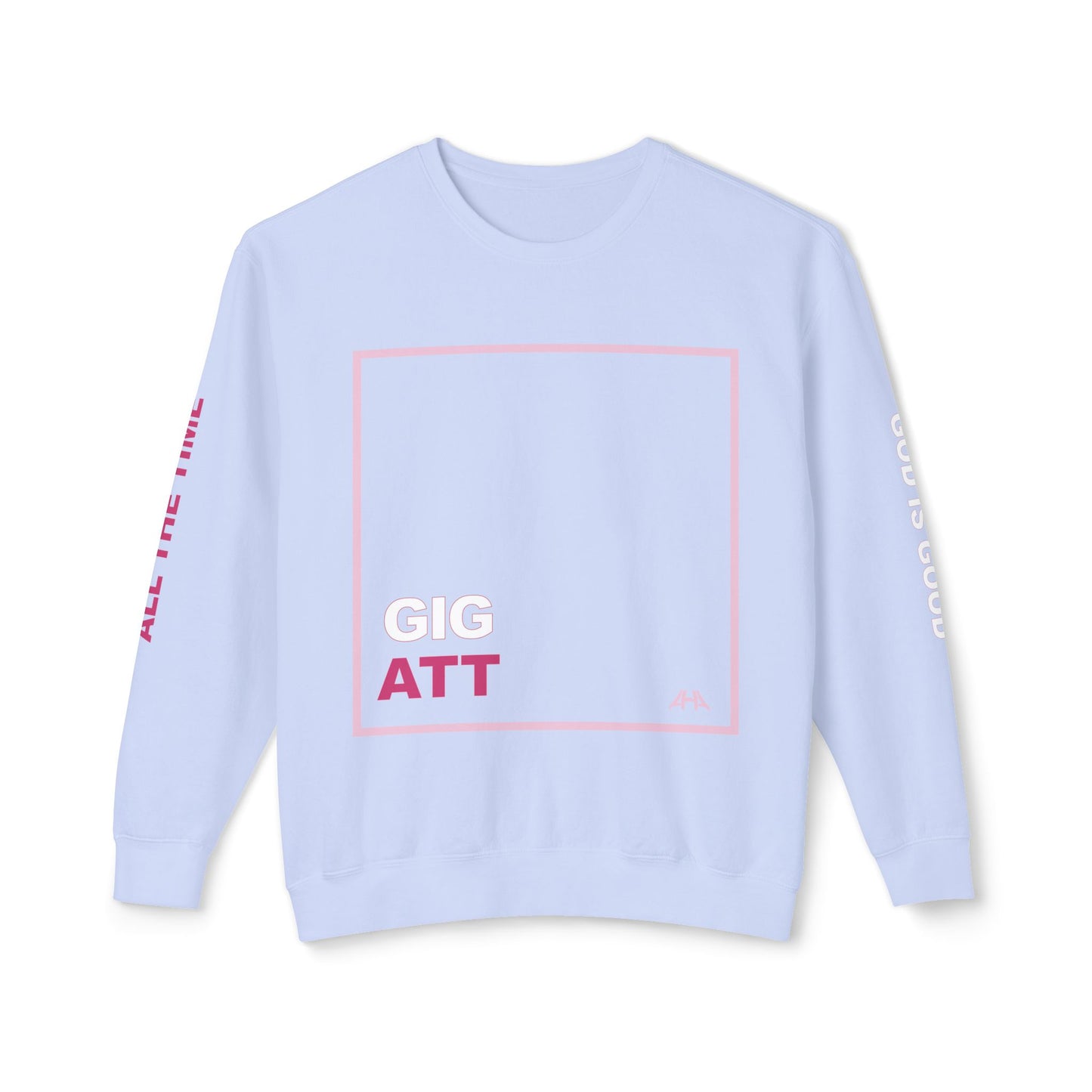 Light Pink GIGATT/ATTGIG Lightweight Crewneck Sweatshirt