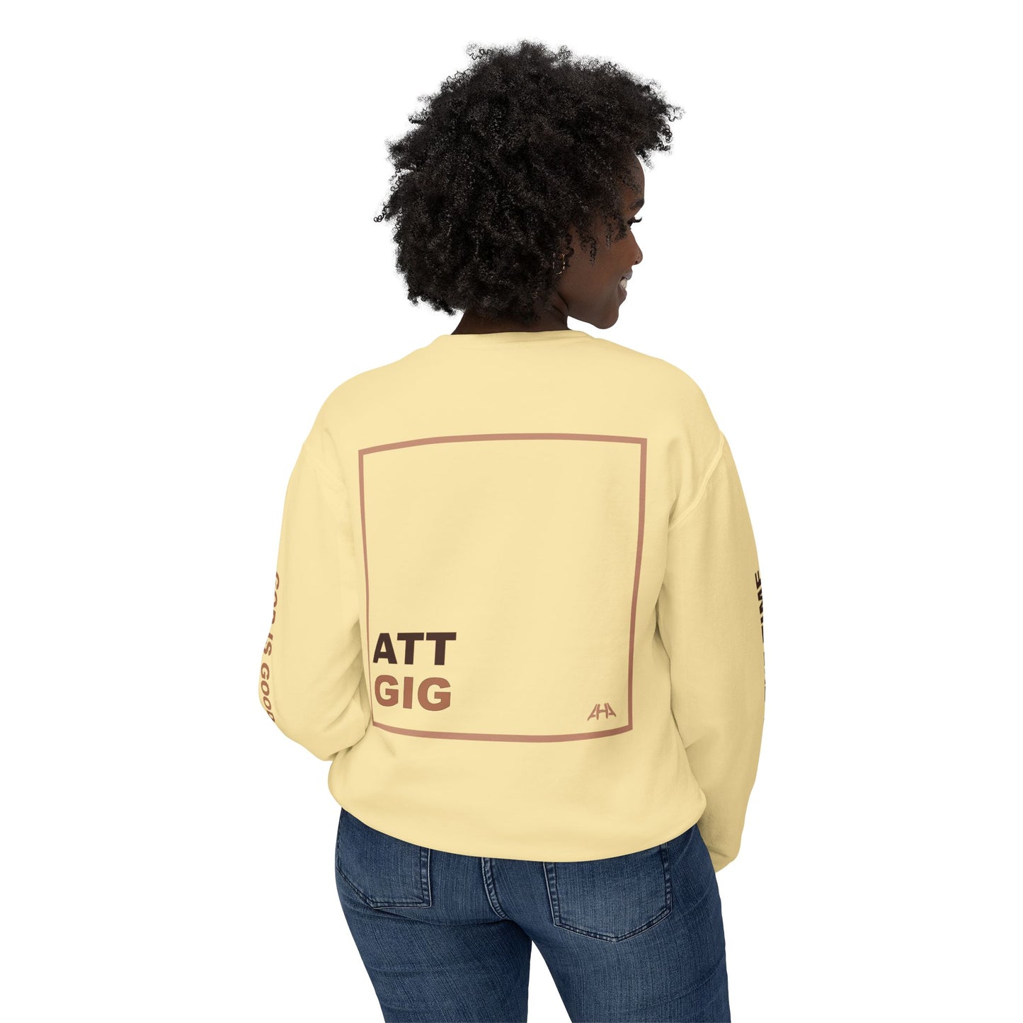 Taupe GIGATT/ATTGIG Lightweight Crewneck Sweatshirt