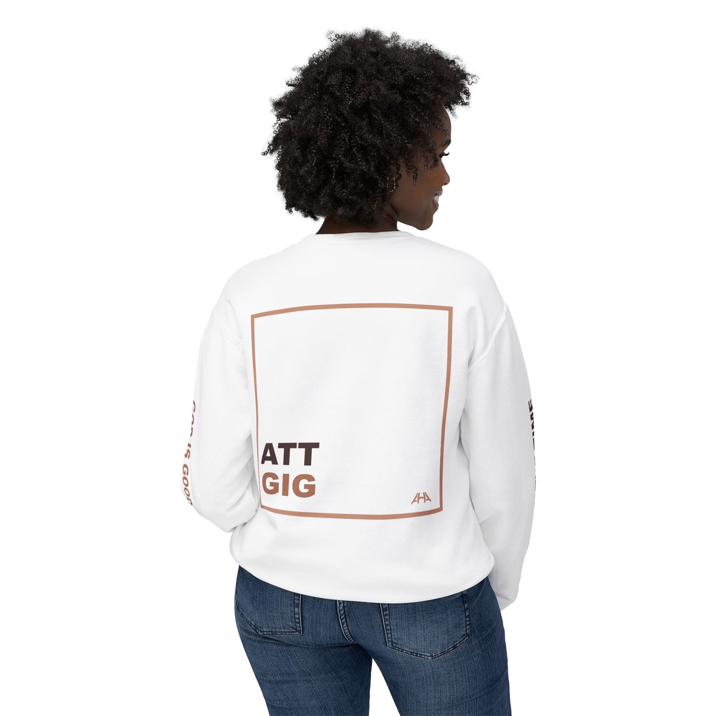 Taupe GIGATT/ATTGIG Lightweight Crewneck Sweatshirt