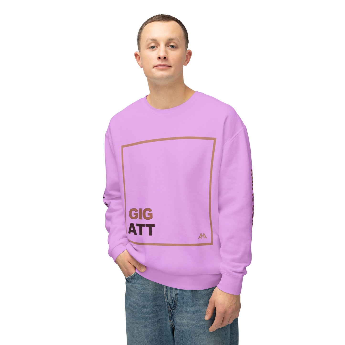 Taupe GIGATT/ATTGIG Lightweight Crewneck Sweatshirt