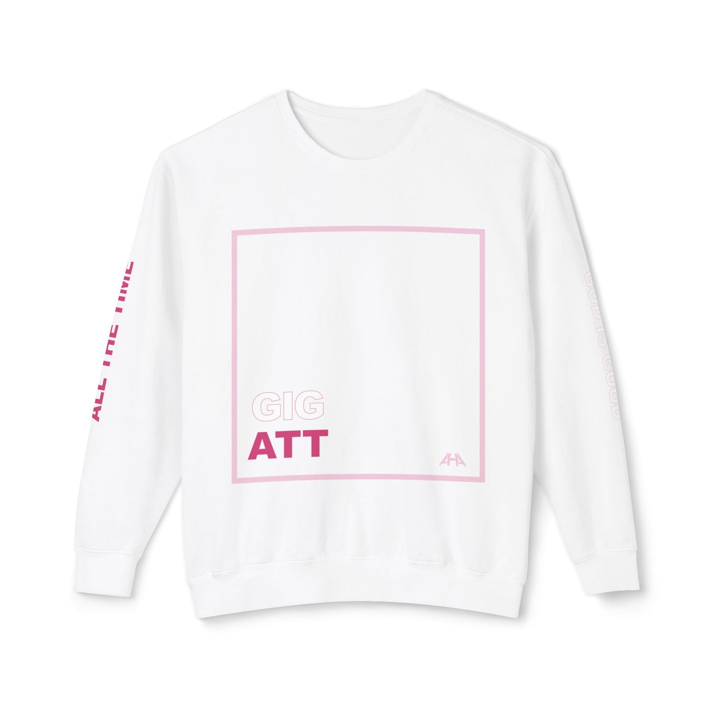 Light Pink GIGATT/ATTGIG Lightweight Crewneck Sweatshirt