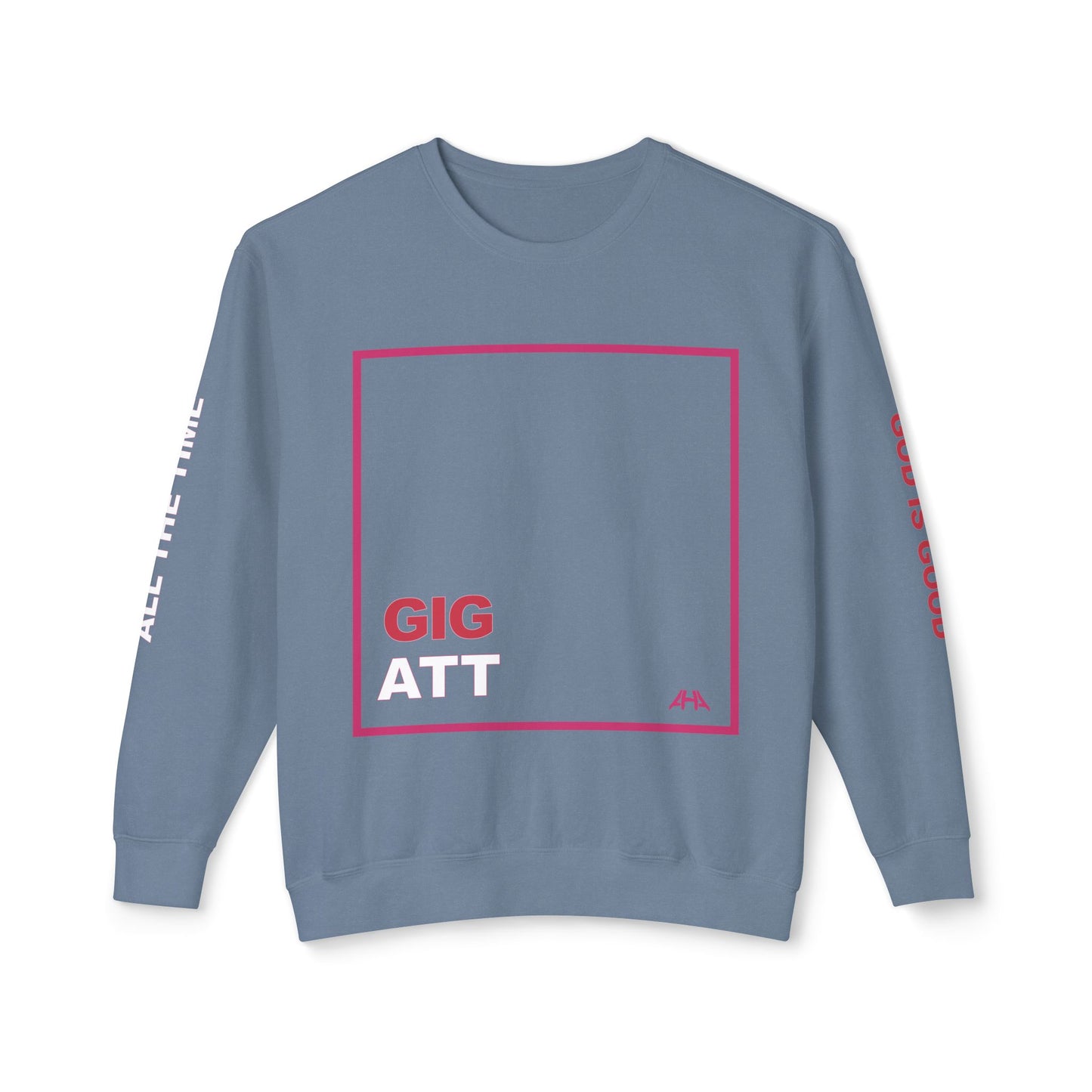 Deep Pink GIGATT/ATTGIG Lightweight Crewneck Sweatshirt