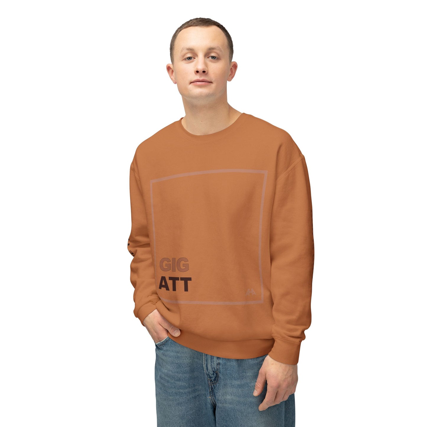 Taupe GIGATT/ATTGIG Lightweight Crewneck Sweatshirt
