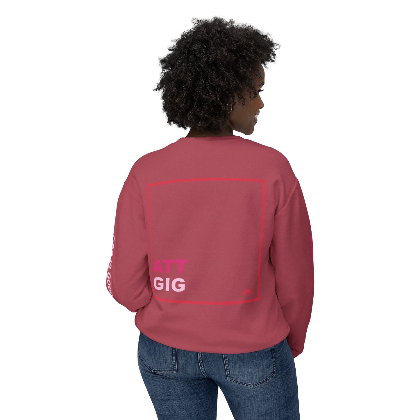Red GIGATT/ATTGIG Lightweight Crewneck Sweatshirt