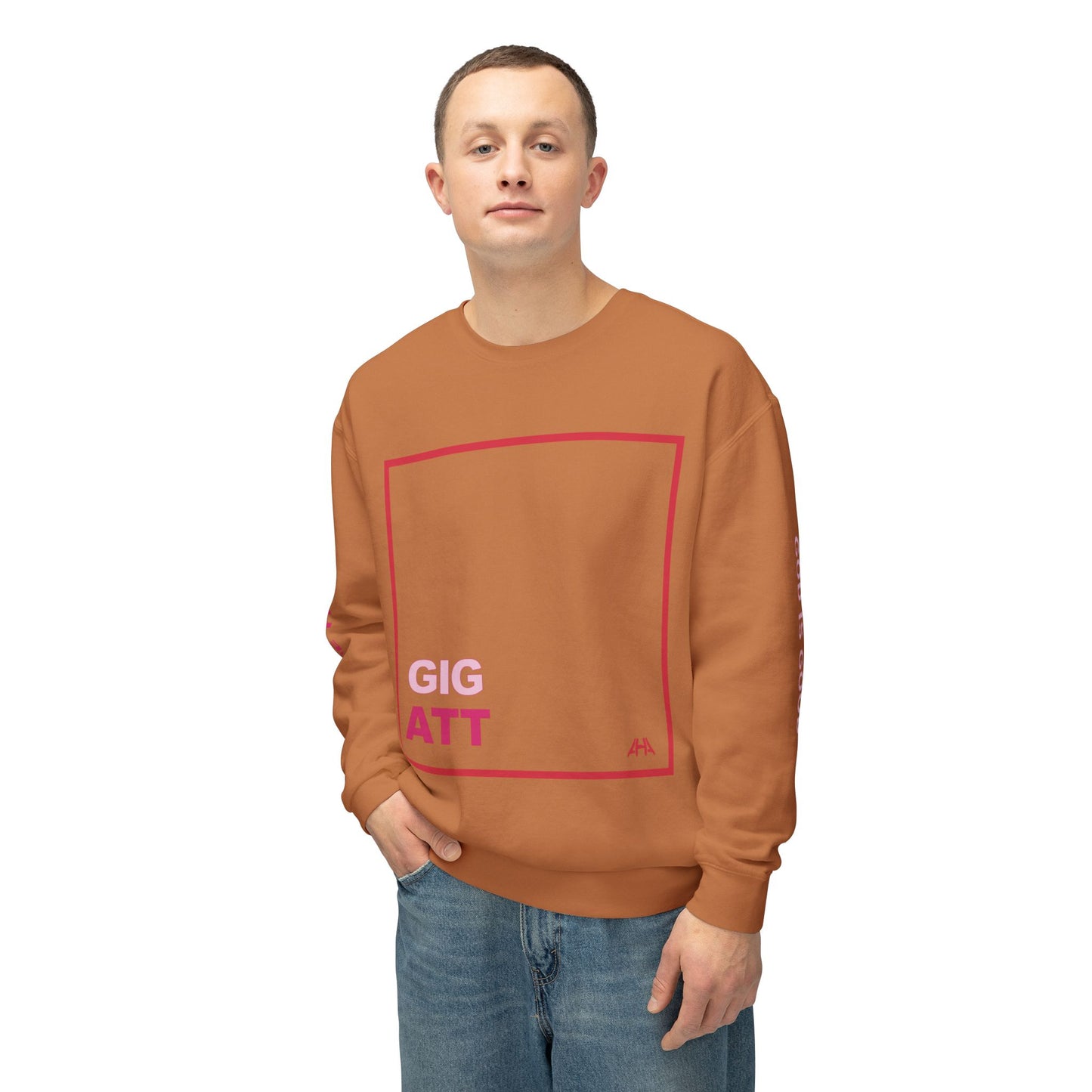 Red GIGATT/ATTGIG Lightweight Crewneck Sweatshirt