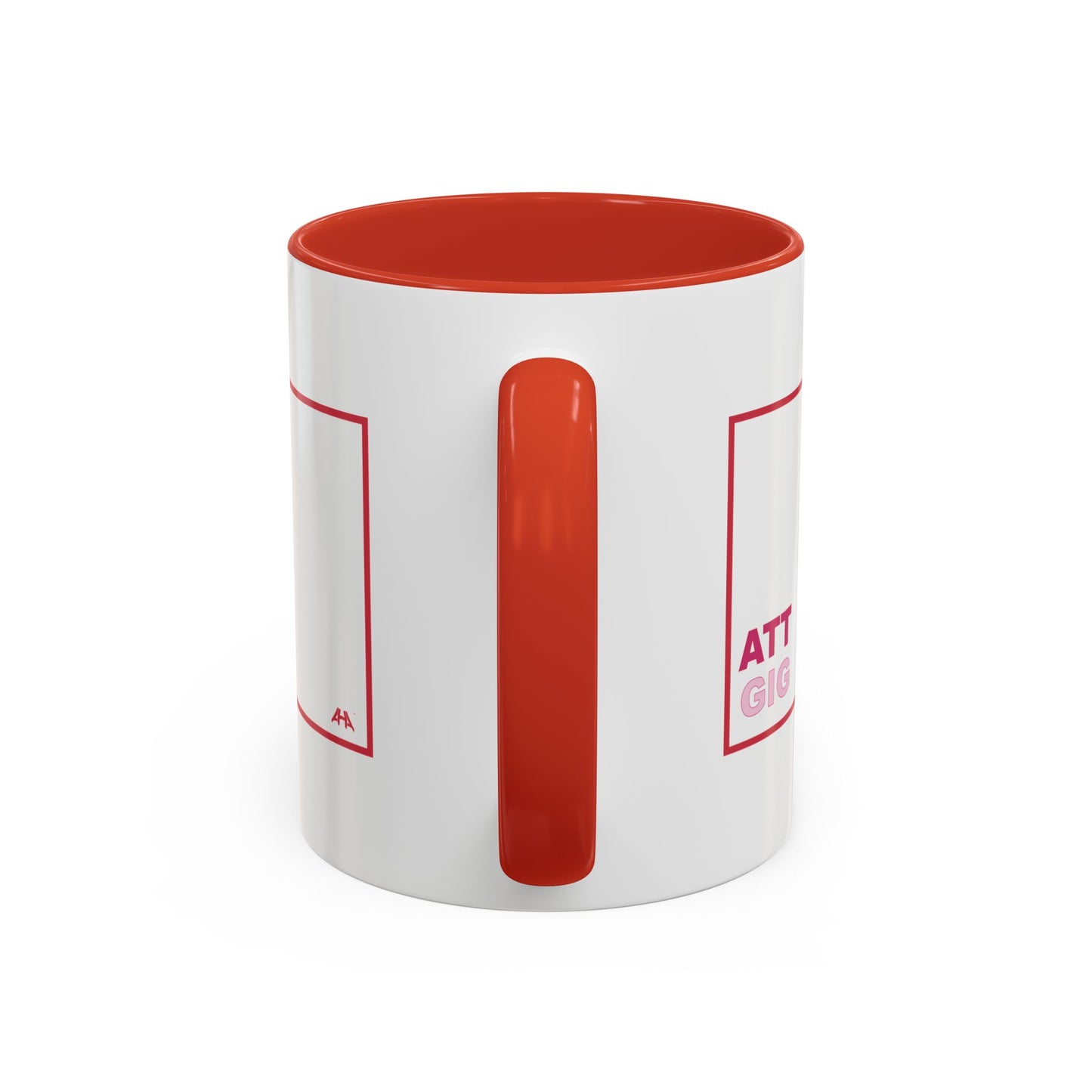 Red GIG/ATT Accent Coffee Mug (11, 15oz)
