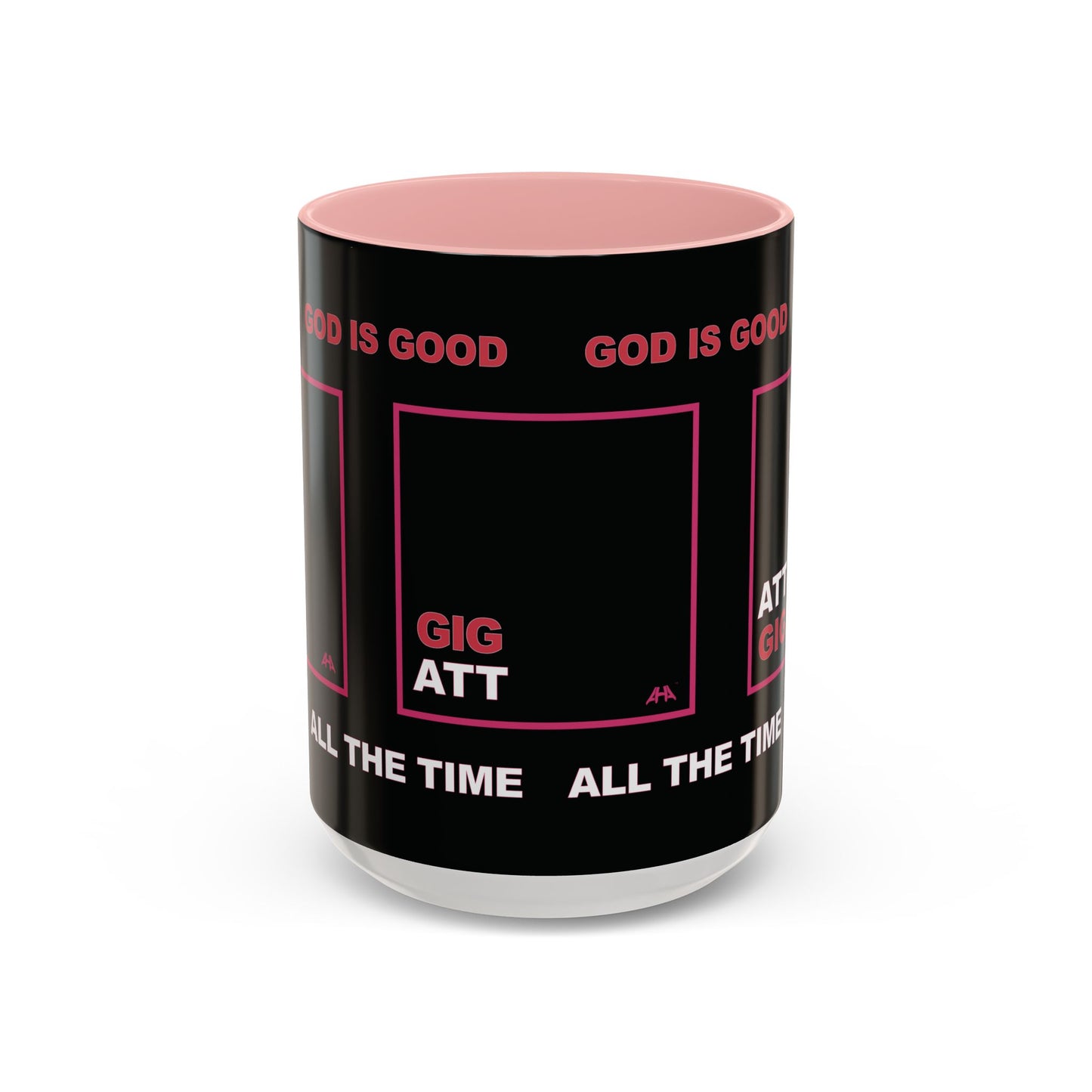 Deep Pink GIG/ATT Accent Coffee Mug (11, 15oz)