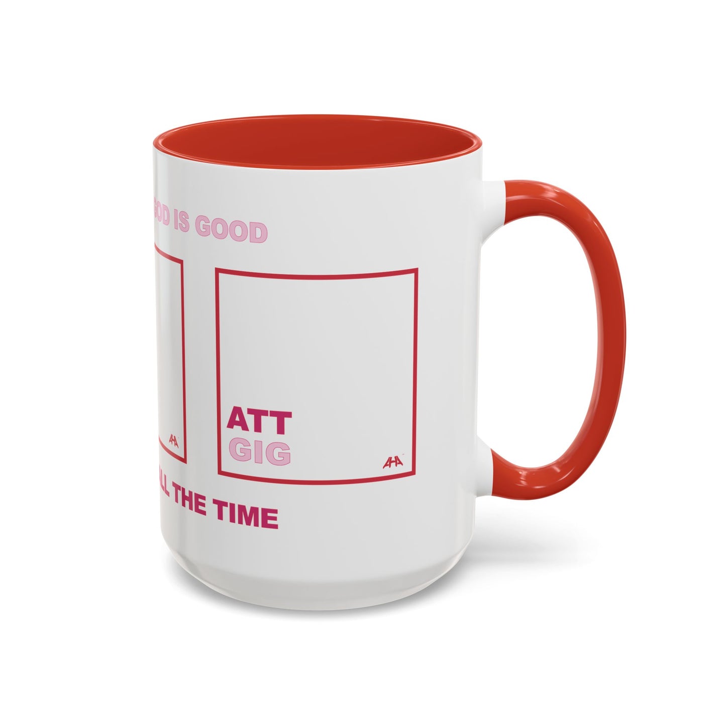 Red GIG/ATT Accent Coffee Mug (11, 15oz)