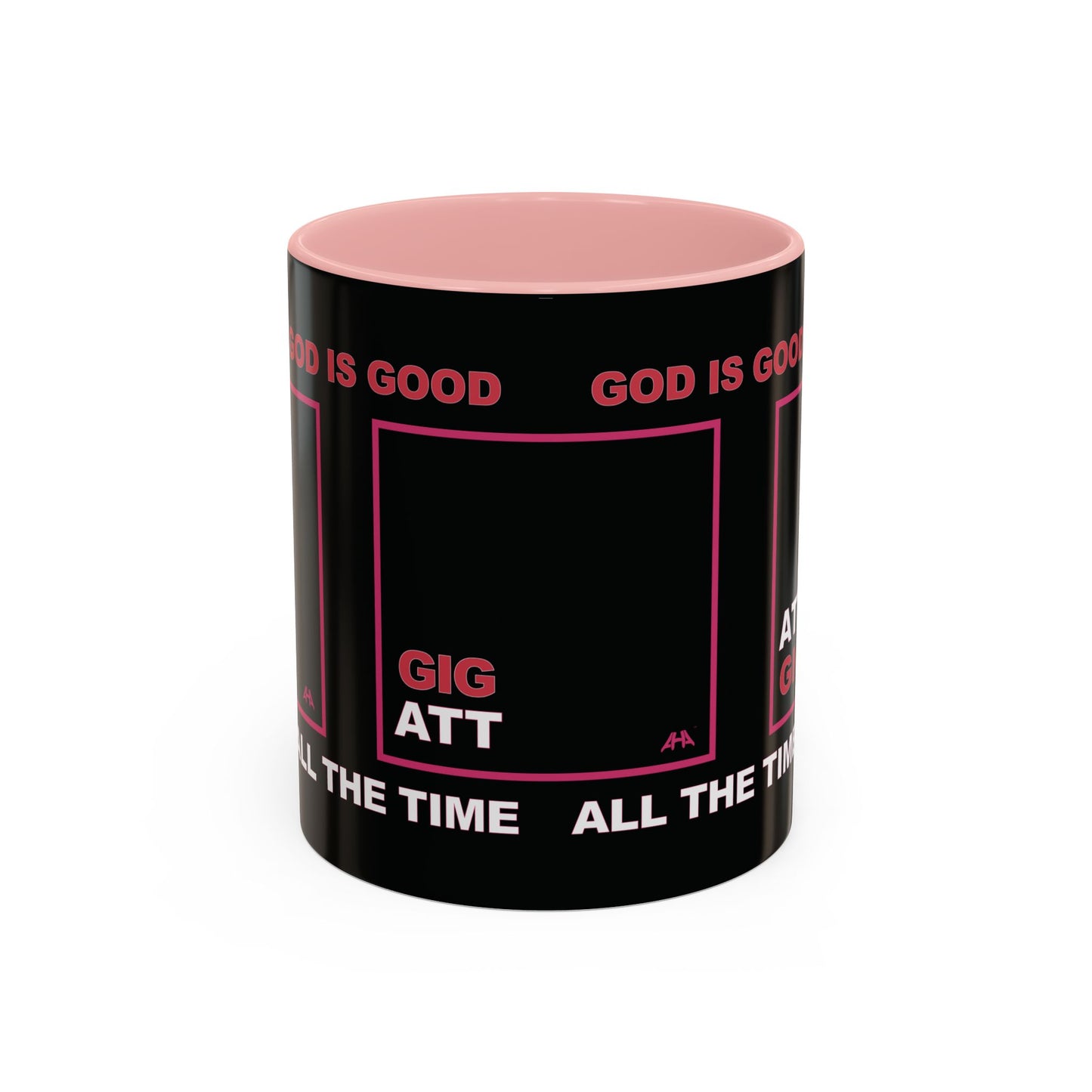 Deep Pink GIG/ATT Accent Coffee Mug (11, 15oz)