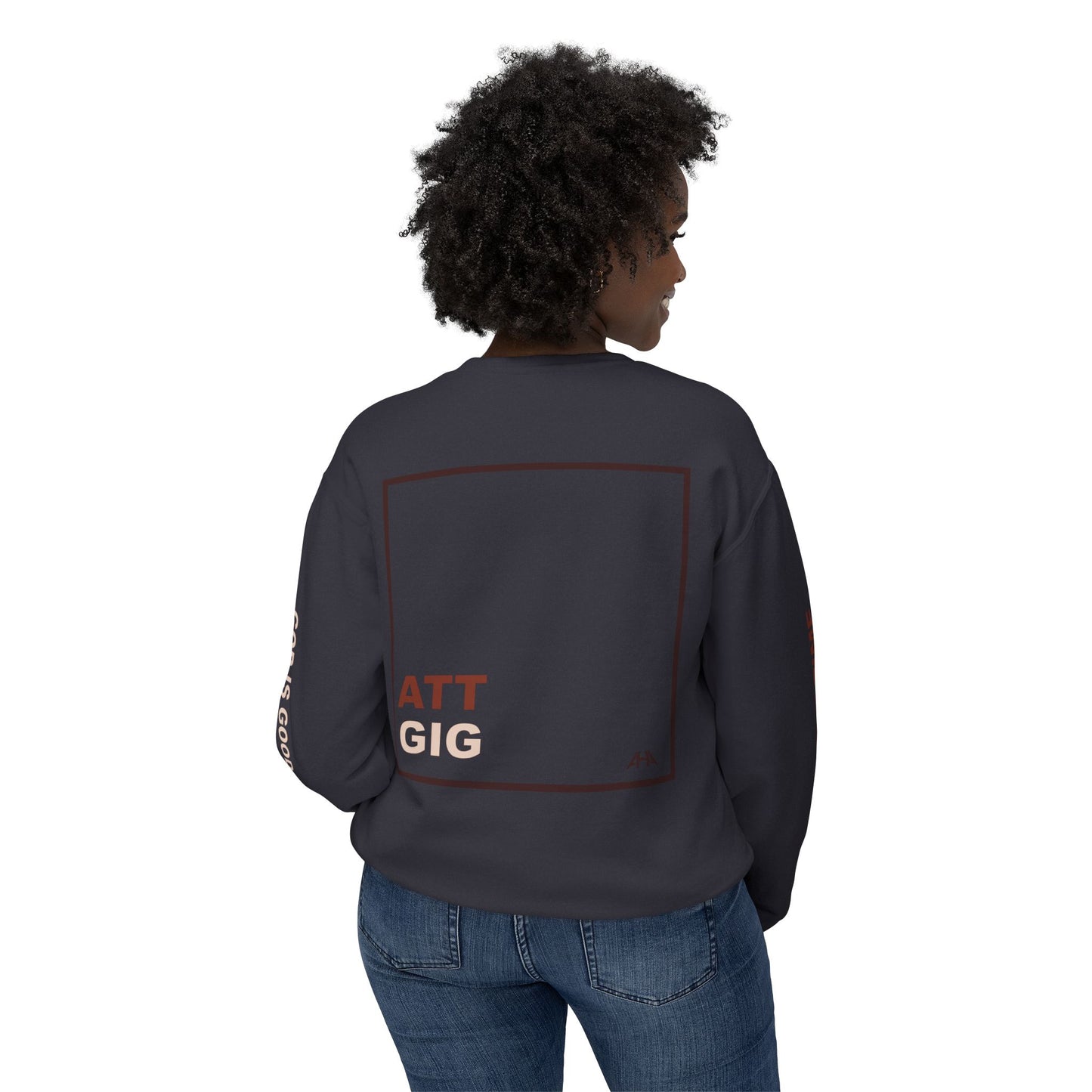 Chocolate GIGATT/ATTGIG Lightweight Crewneck Sweatshirt