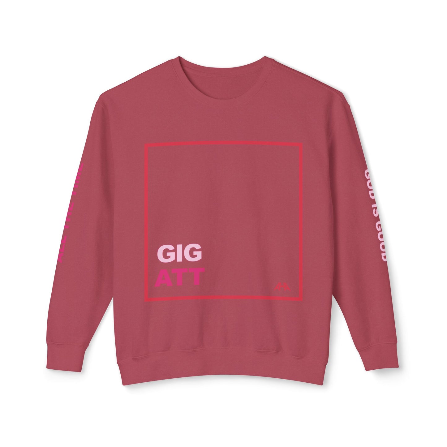Red GIGATT/ATTGIG Lightweight Crewneck Sweatshirt
