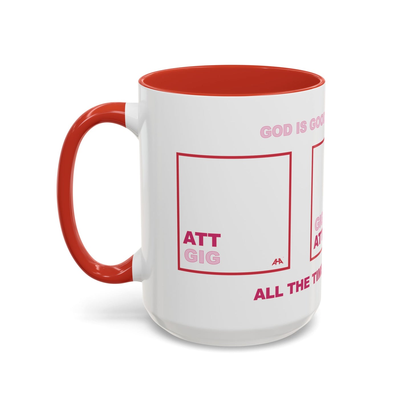 Red GIG/ATT Accent Coffee Mug (11, 15oz)