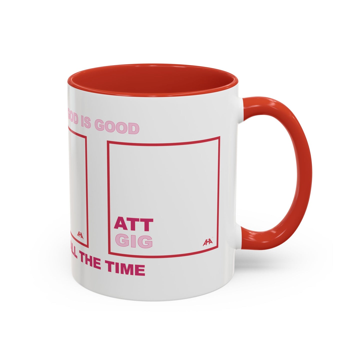Red GIG/ATT Accent Coffee Mug (11, 15oz)