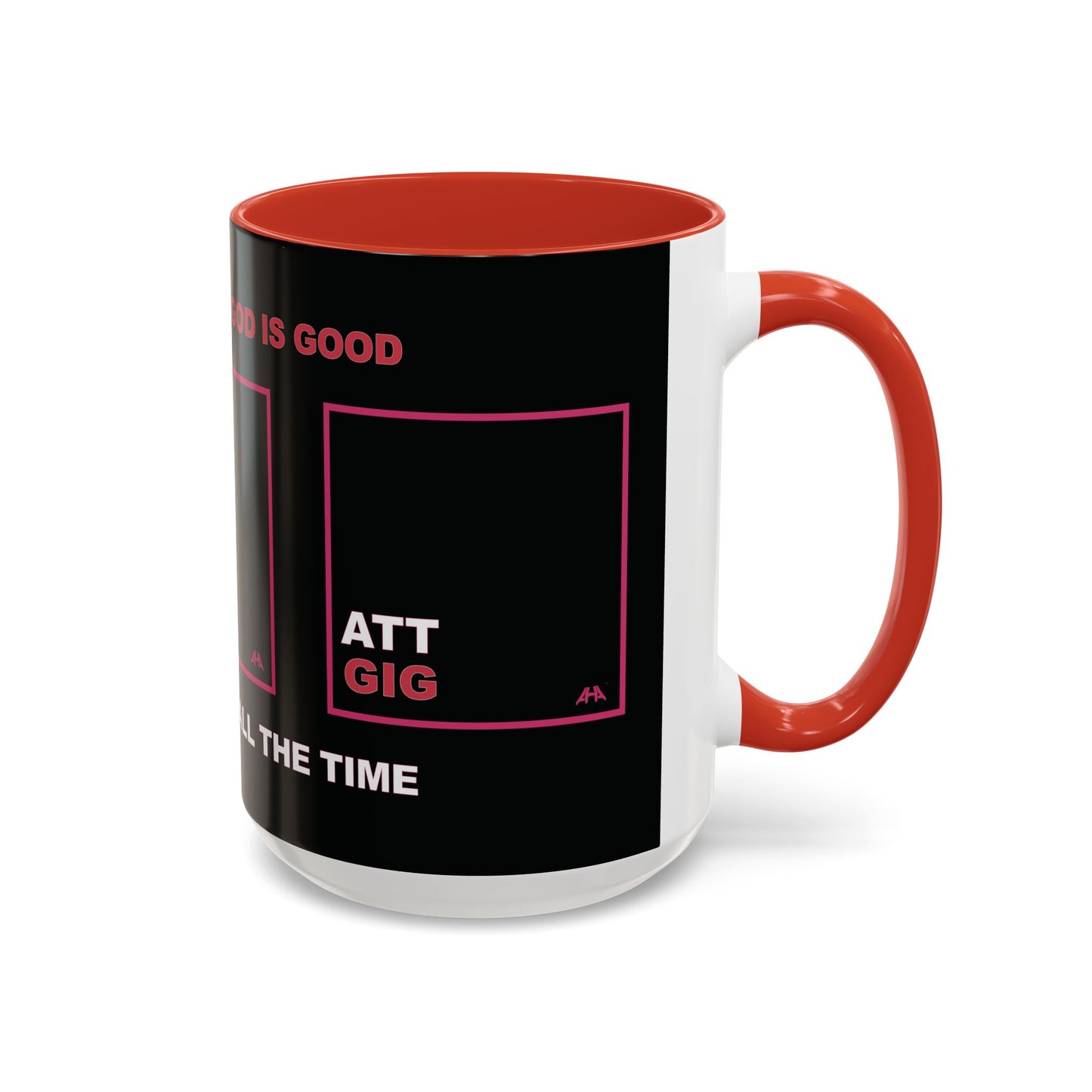 Deep Pink GIG/ATT Accent Coffee Mug (11, 15oz)