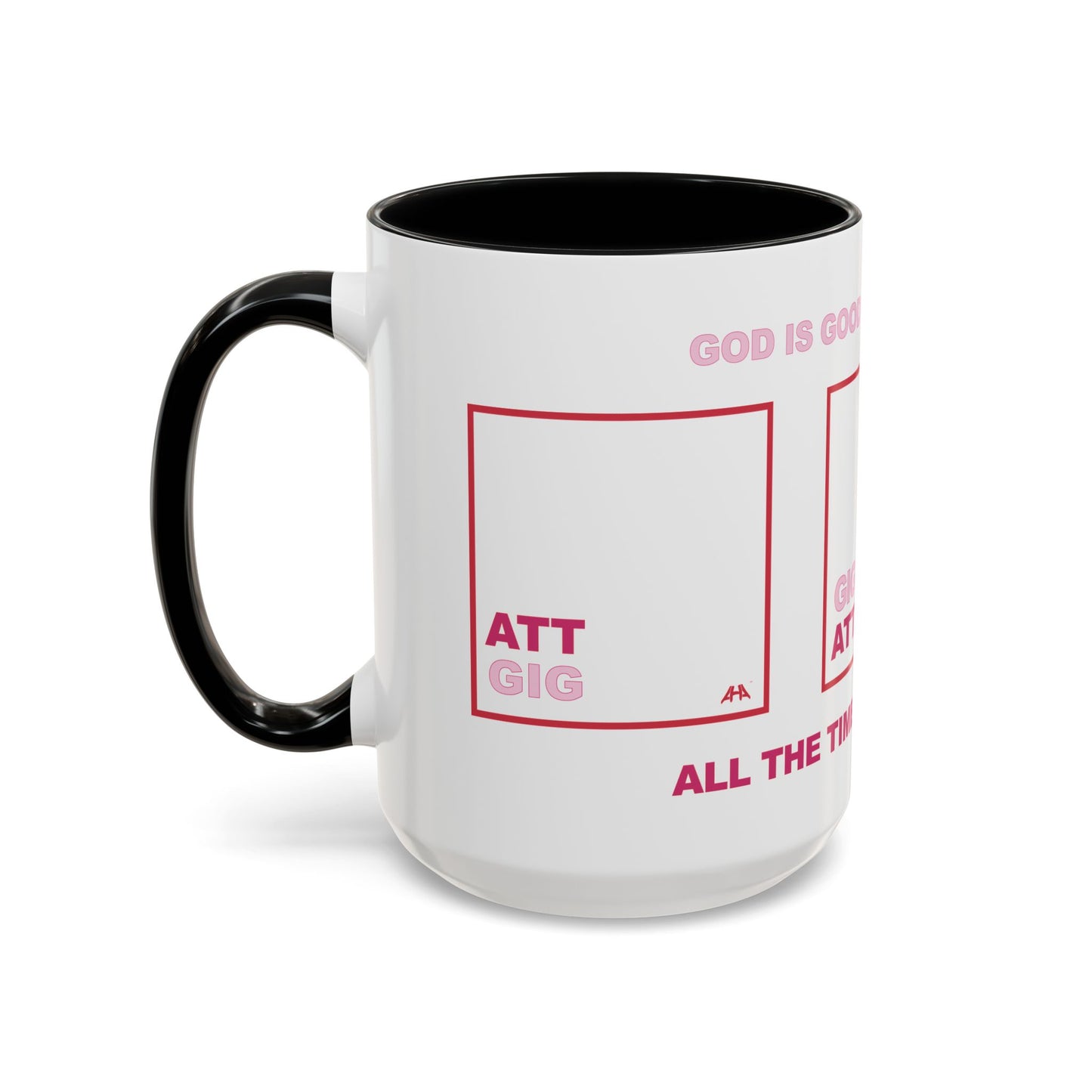 Red GIG/ATT Accent Coffee Mug (11, 15oz)