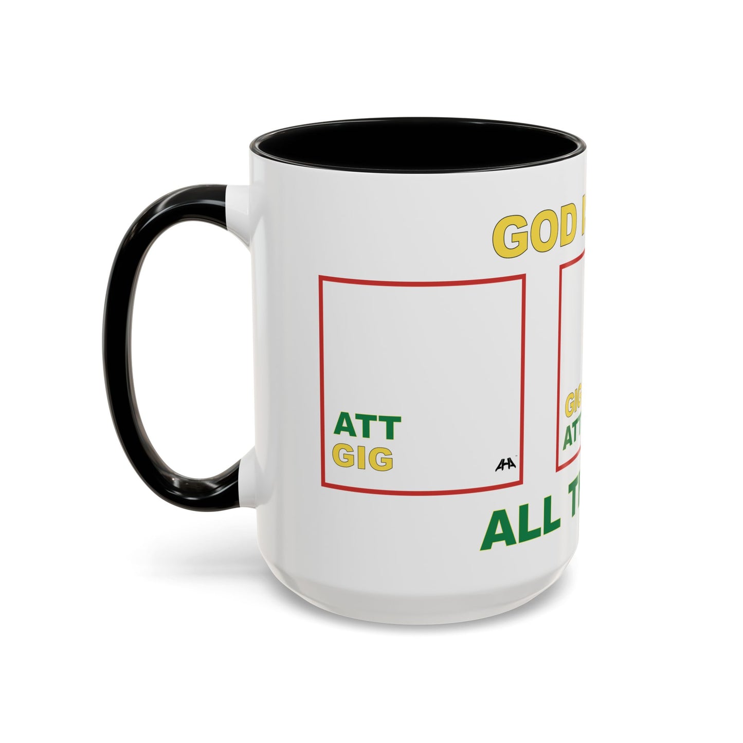 White GIG/ATT Accent Coffee Mug (11, 15oz)